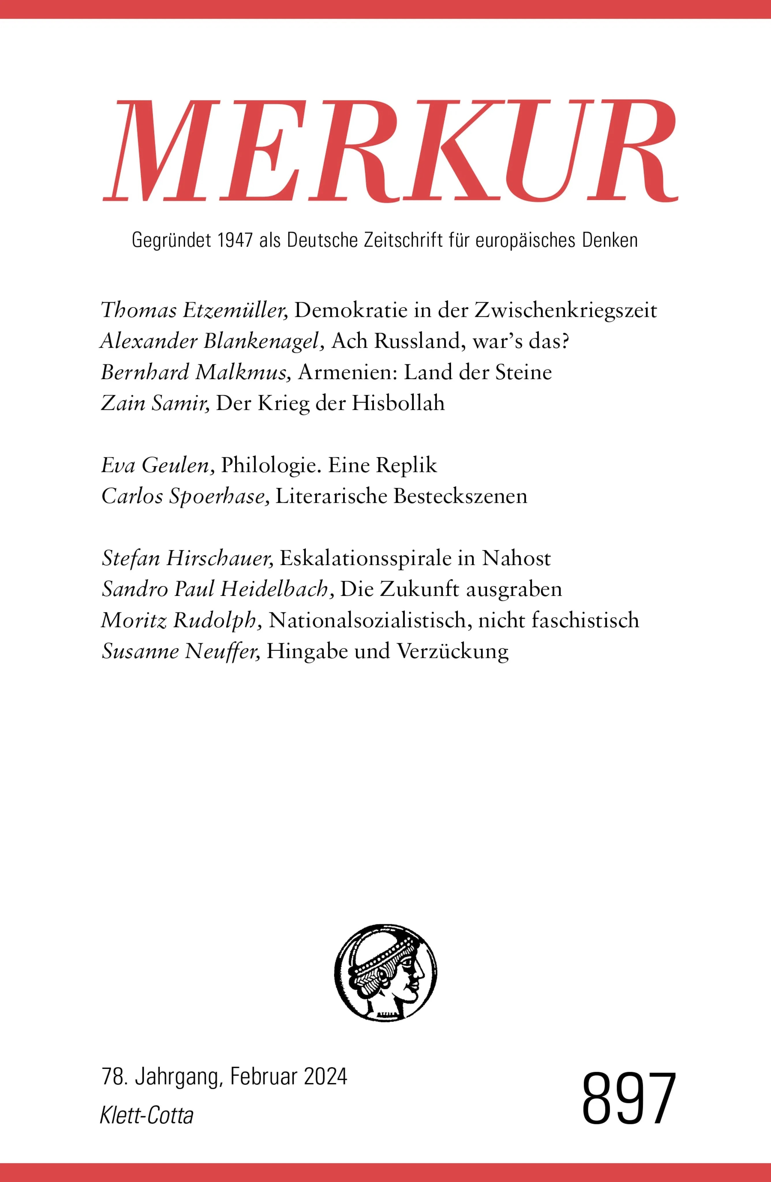 Cover: MERKUR 2/2024, Jg.78 (E-Book)