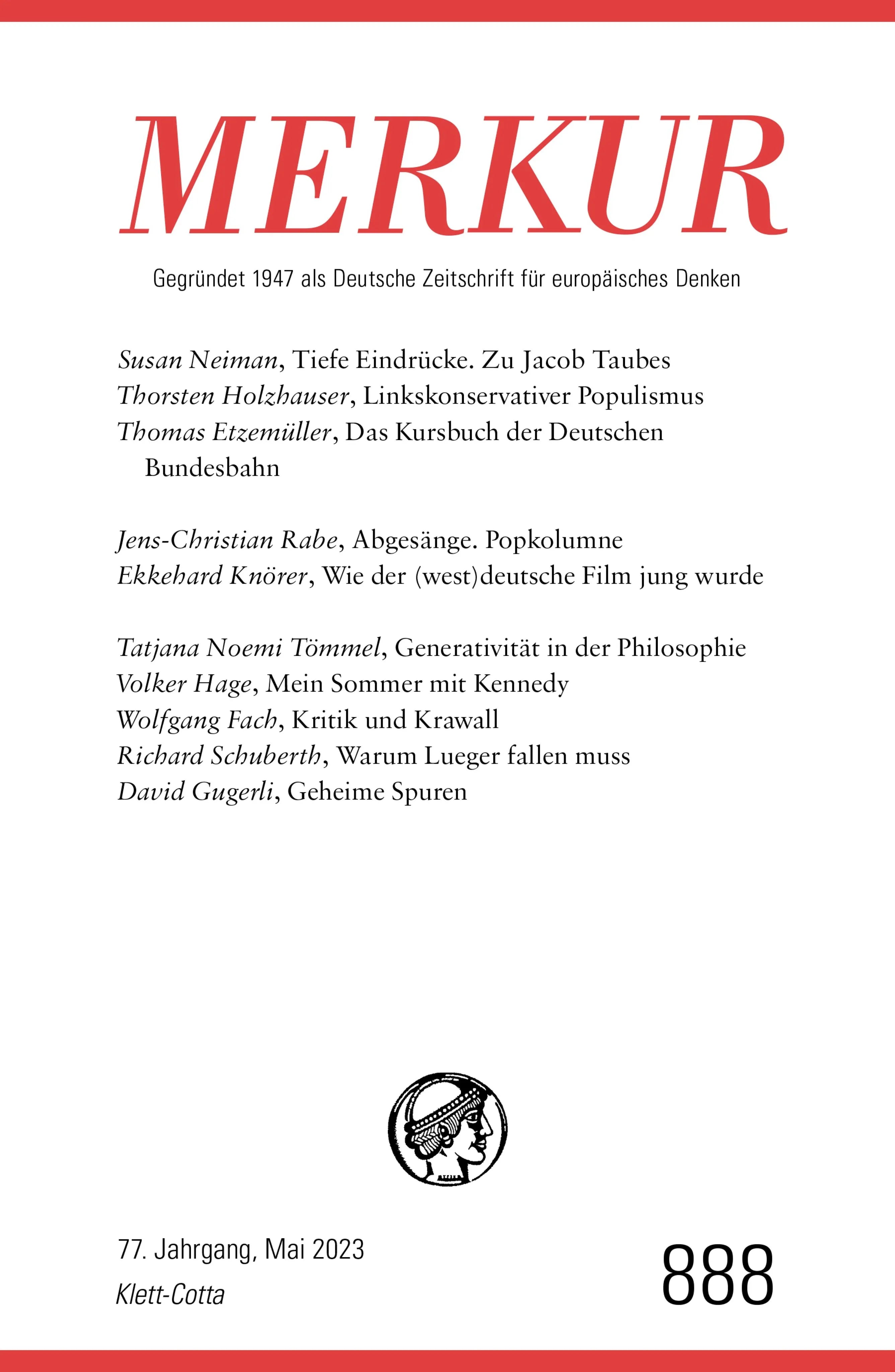 Cover: MERKUR 5/2023 (E-Book)