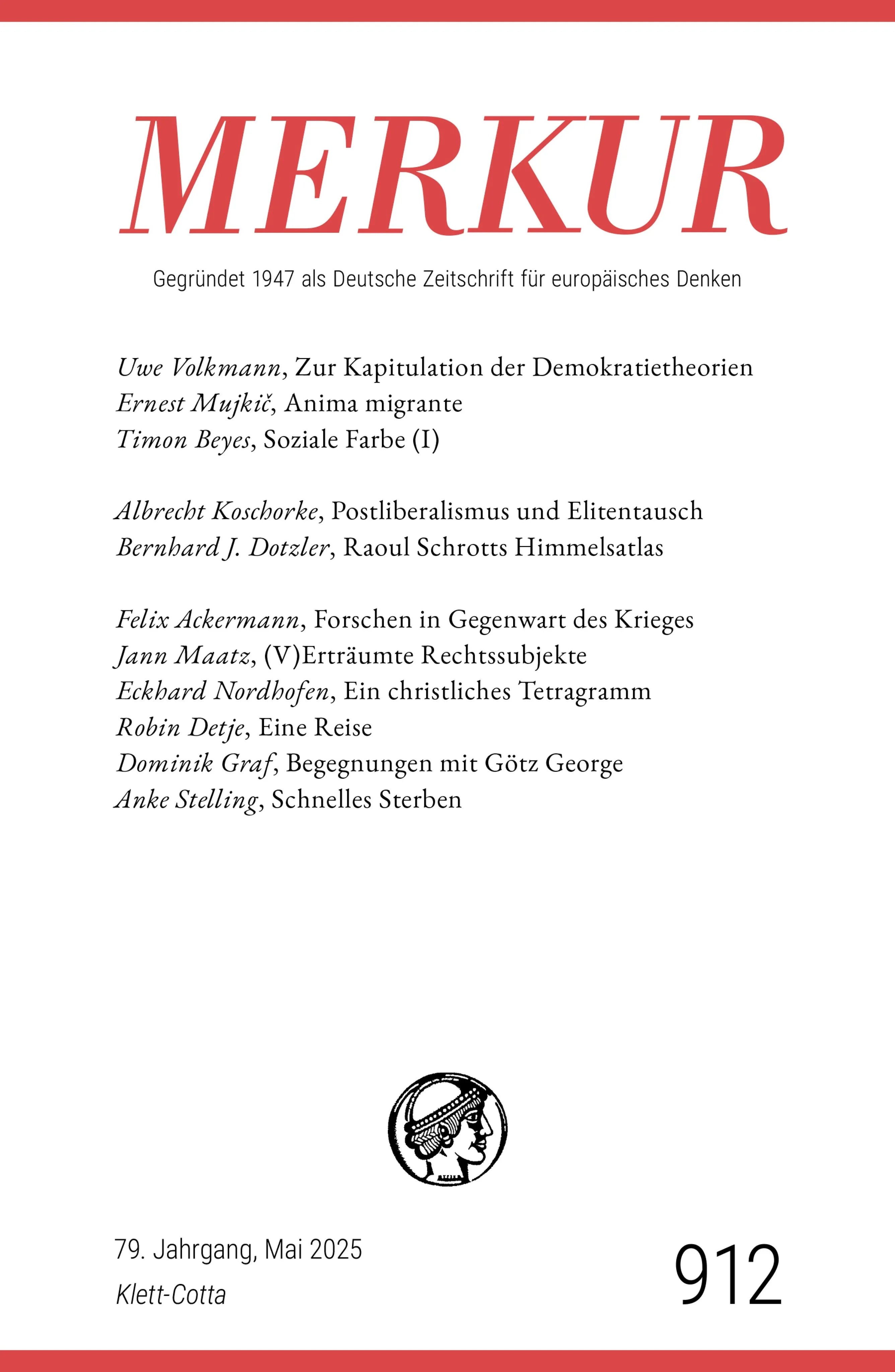 Cover: MERKUR 5/2025, Jg.79 (E-Book)