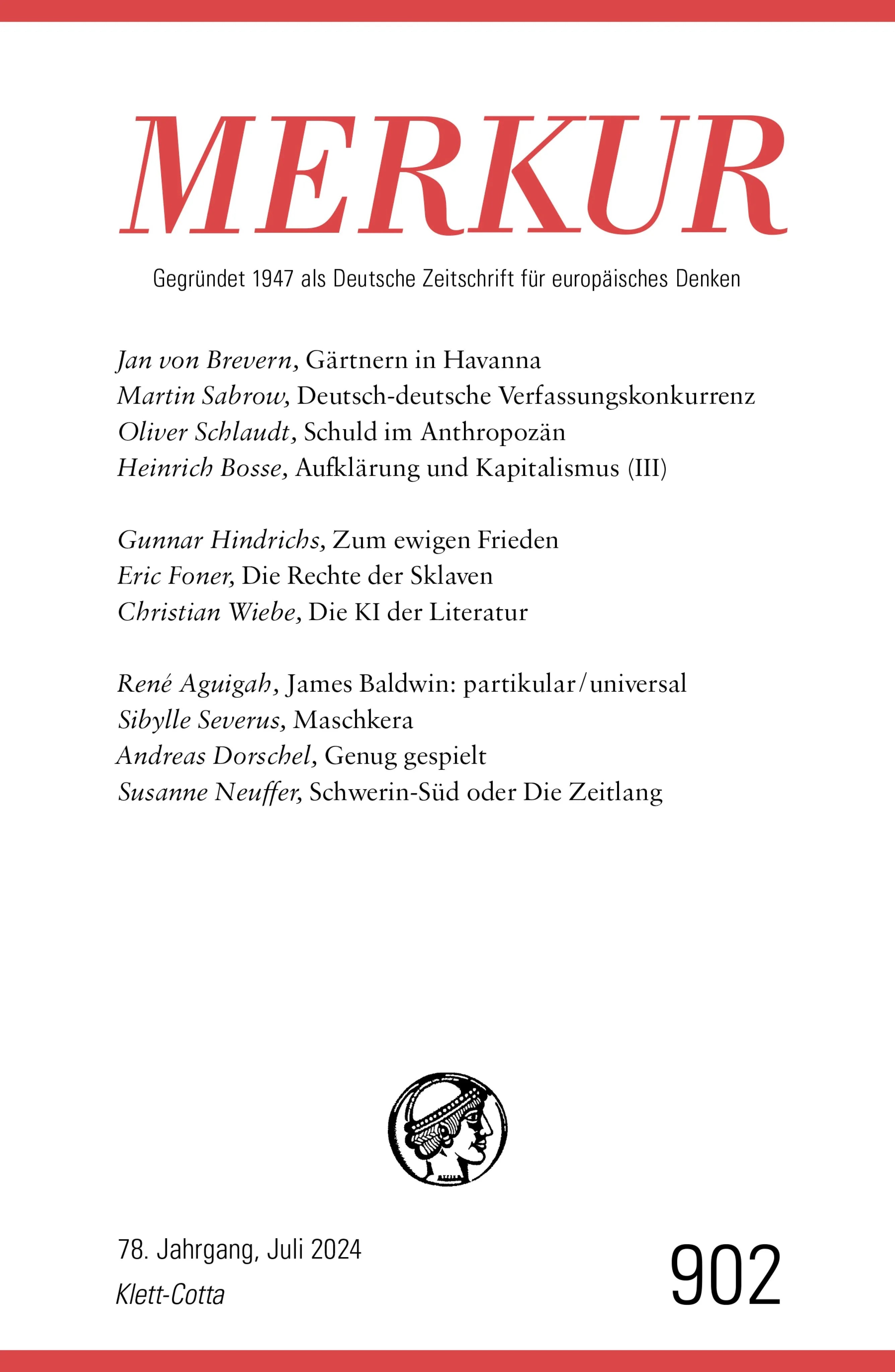 Cover: MERKUR 7/2024, Jg.78 (E-Book)