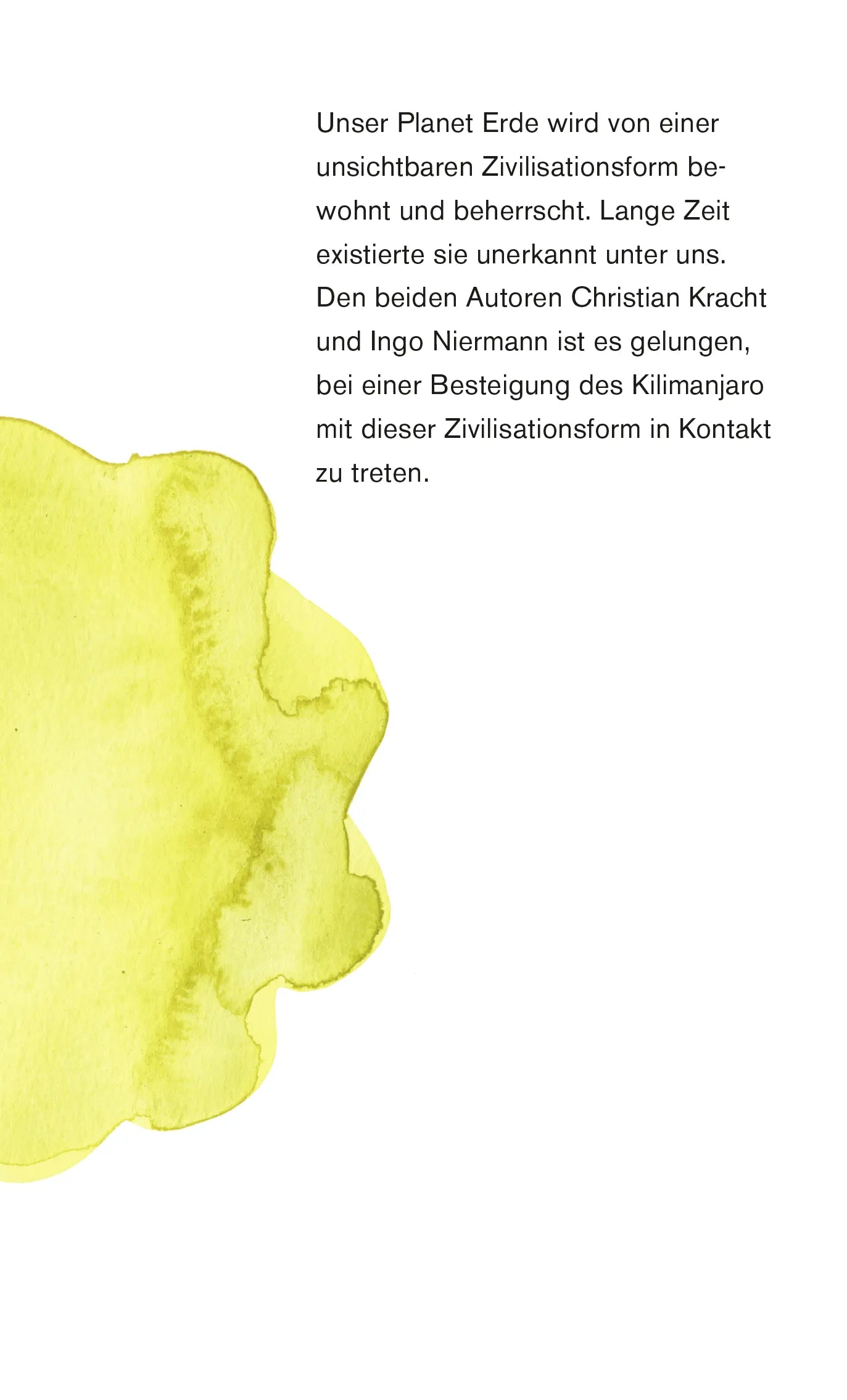 Buchrückseite von 'Metan' mit Klappentext - Gebundene Ausgabe