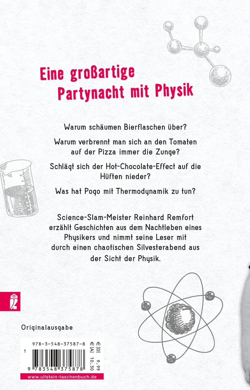Buchrückseite von 'Methodisch korrektes Biertrinken' mit Klappentext - Taschenbuch