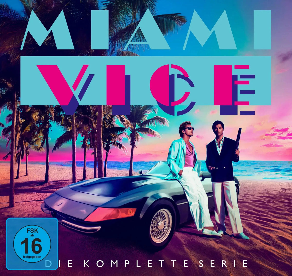 Blu-ray-Cover: Miami Vice - Die komplette Serie. Regie: Michael Mann