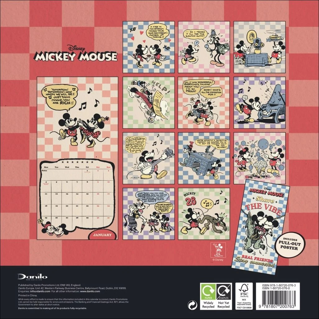 Mickey Classic Broschurkalender 2027 – Ansicht