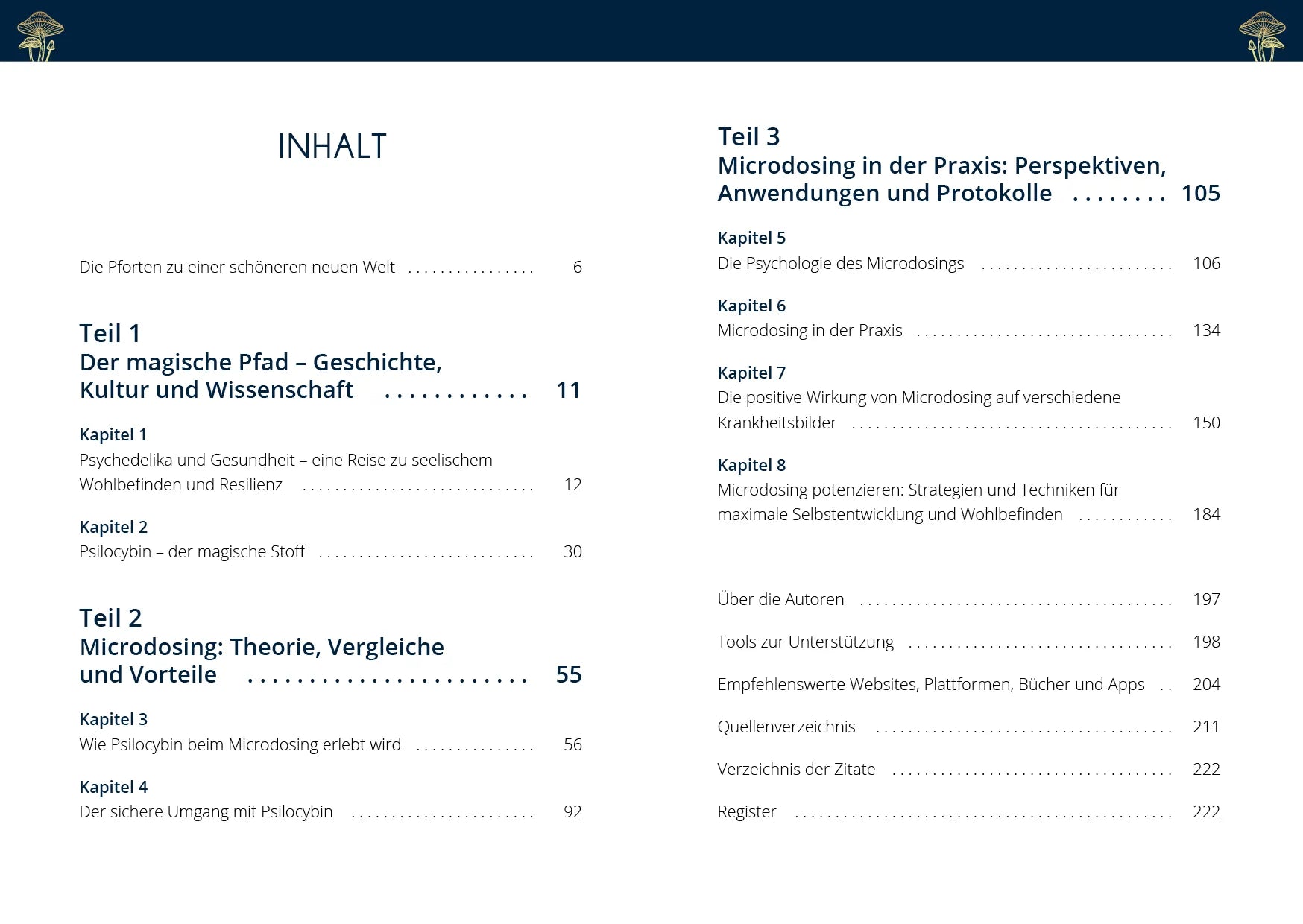 Innenansicht von 'Microdosing mit Psilocybin' - Taschenbuch