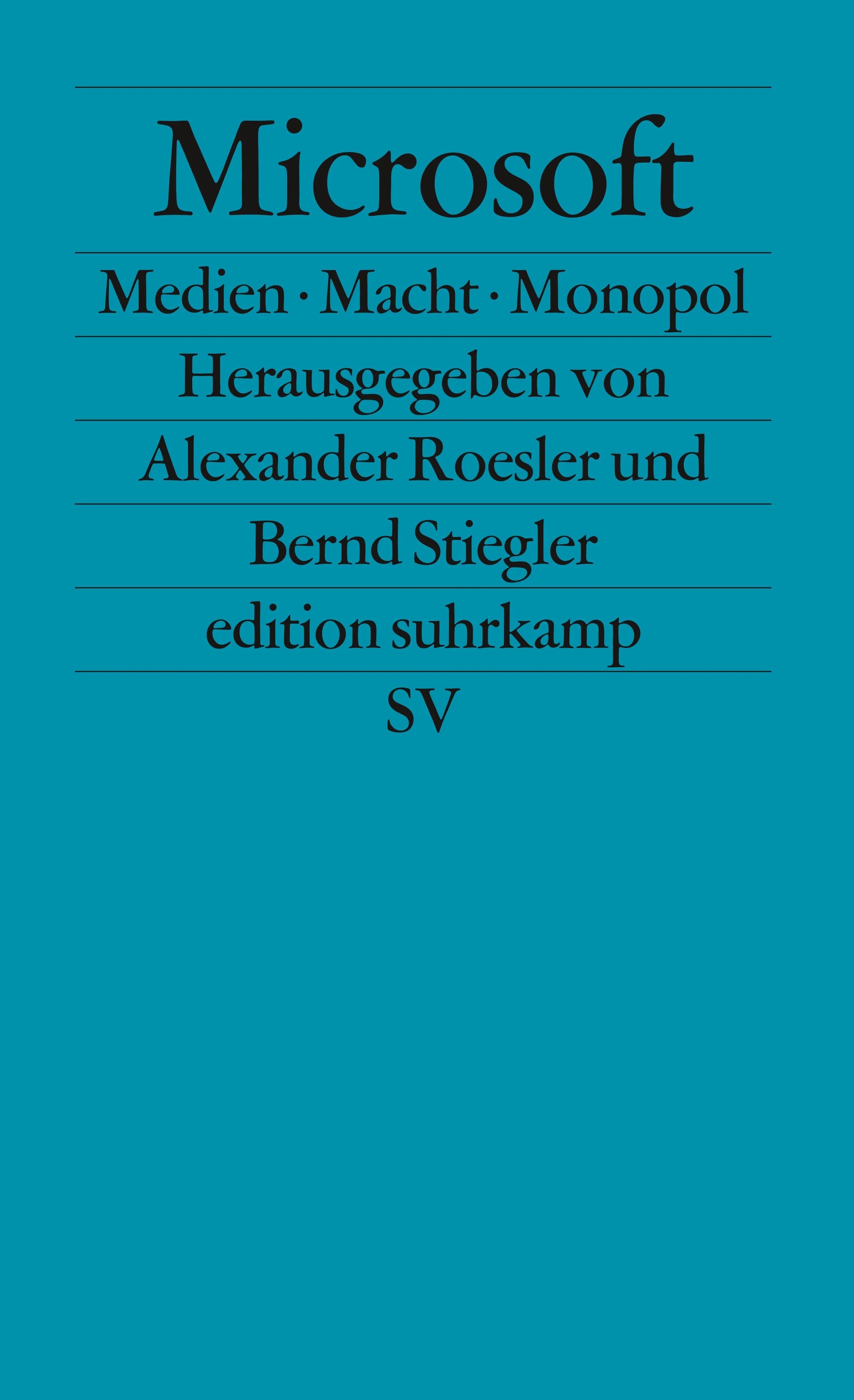 Buchcover von 'Microsoft' - Taschenbuch von Alexander Roesler