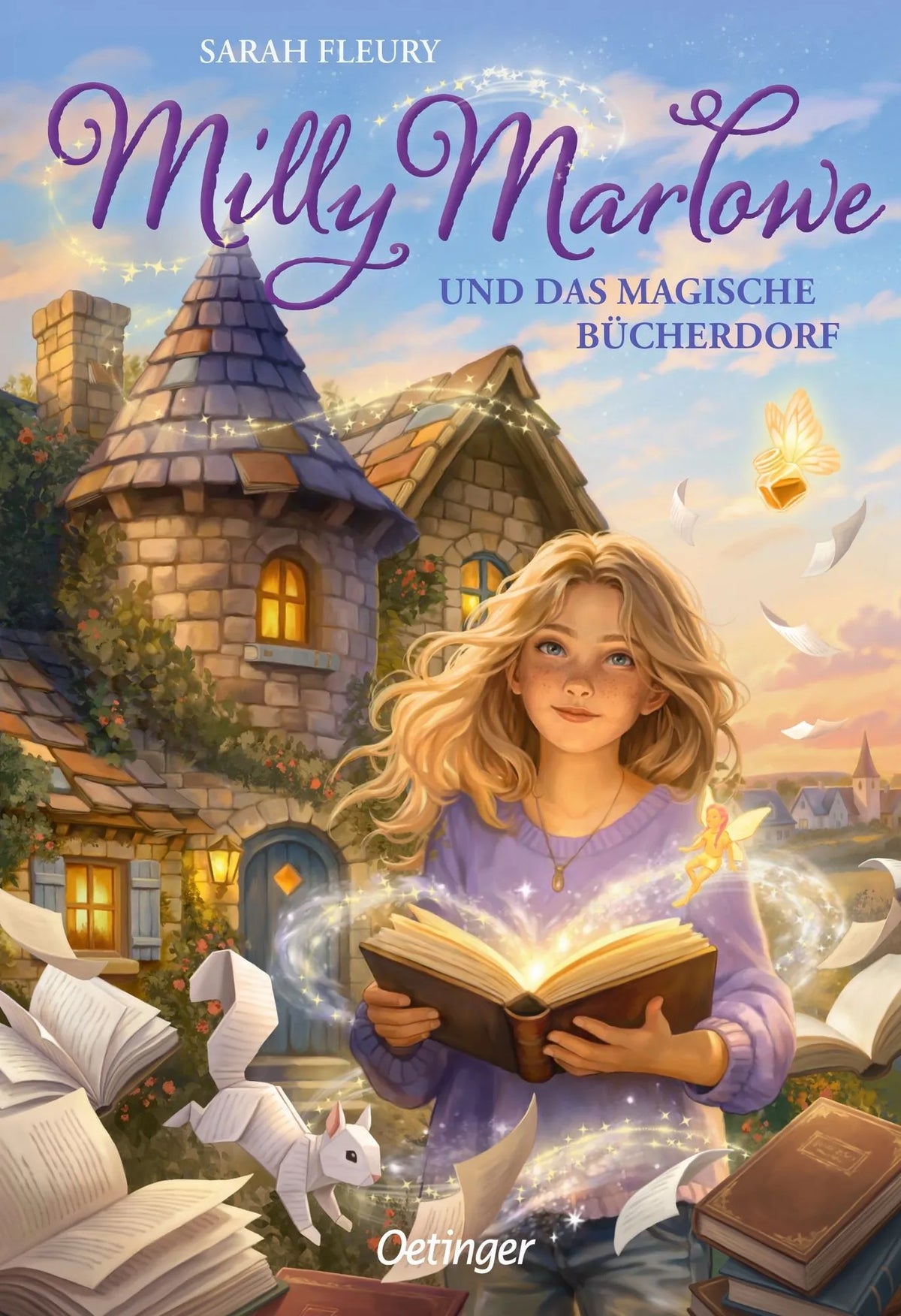 Cover: Milly Marlowe und das magische Bücherdorf (Hardcover) von Sarah Fleury