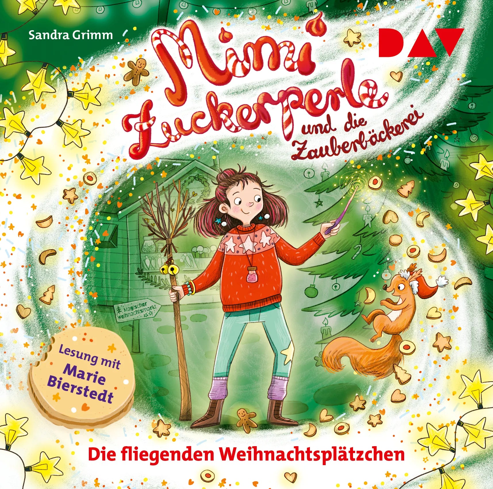 Buchcover von 'Mimi Zuckerperle und die Zauberbäckerei – Teil 2: Die fliegenden Weihnachtsplätzchen' - Hörbuch (CD) von Sandra Grimm