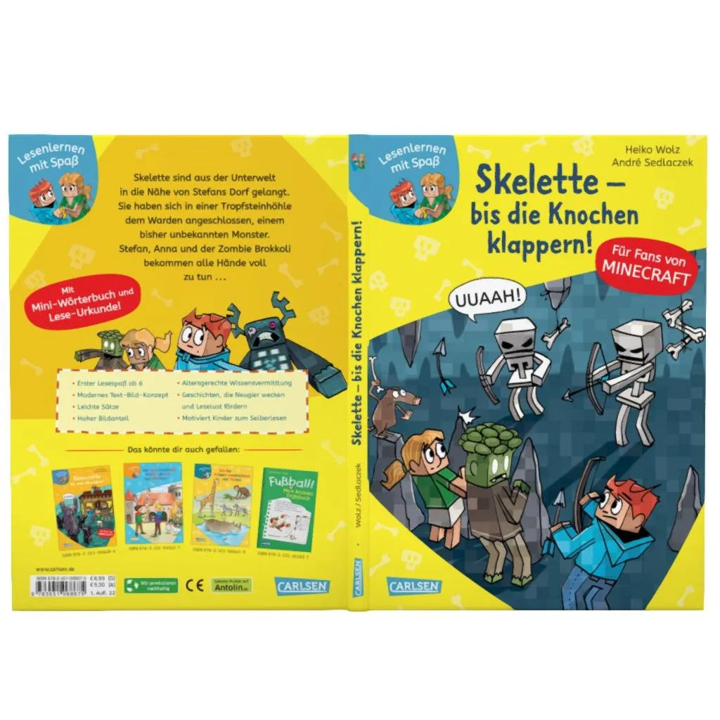 Produktansicht: Minecraft 7: Skelette – bis die Knochen klappern! (Gebundene Ausgabe)