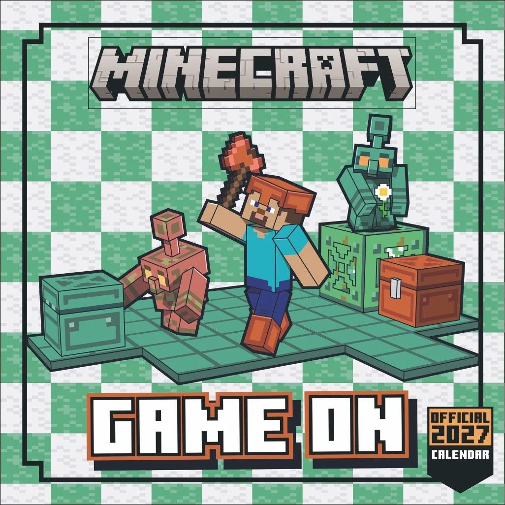 Wandkalender: Minecraft Broschurkalender 2027