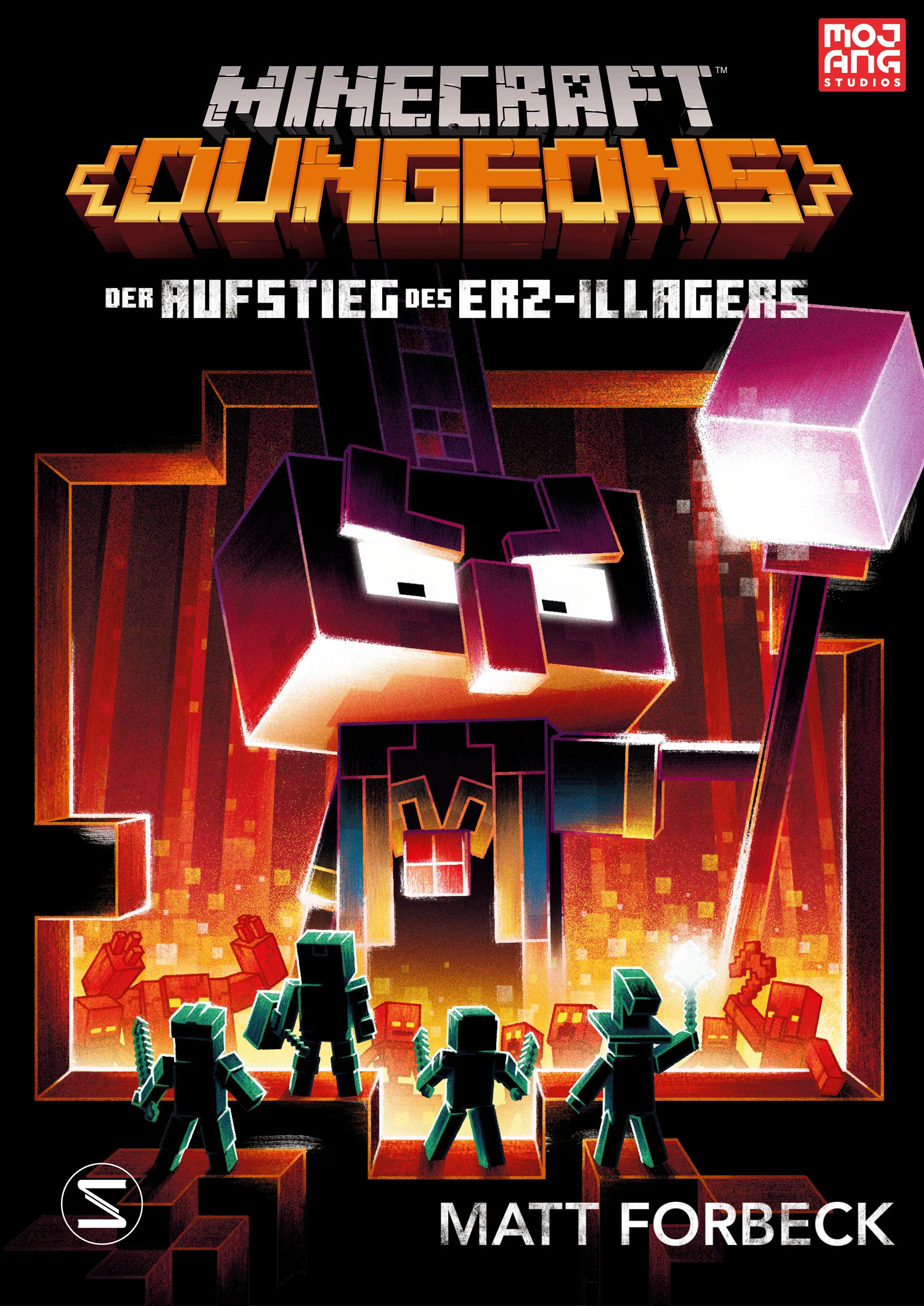 Buchcover von 'Minecraft Dungeons Roman – Der Aufstieg des Erz-Illagers' - Gebundene Ausgabe von Matt Forbeck