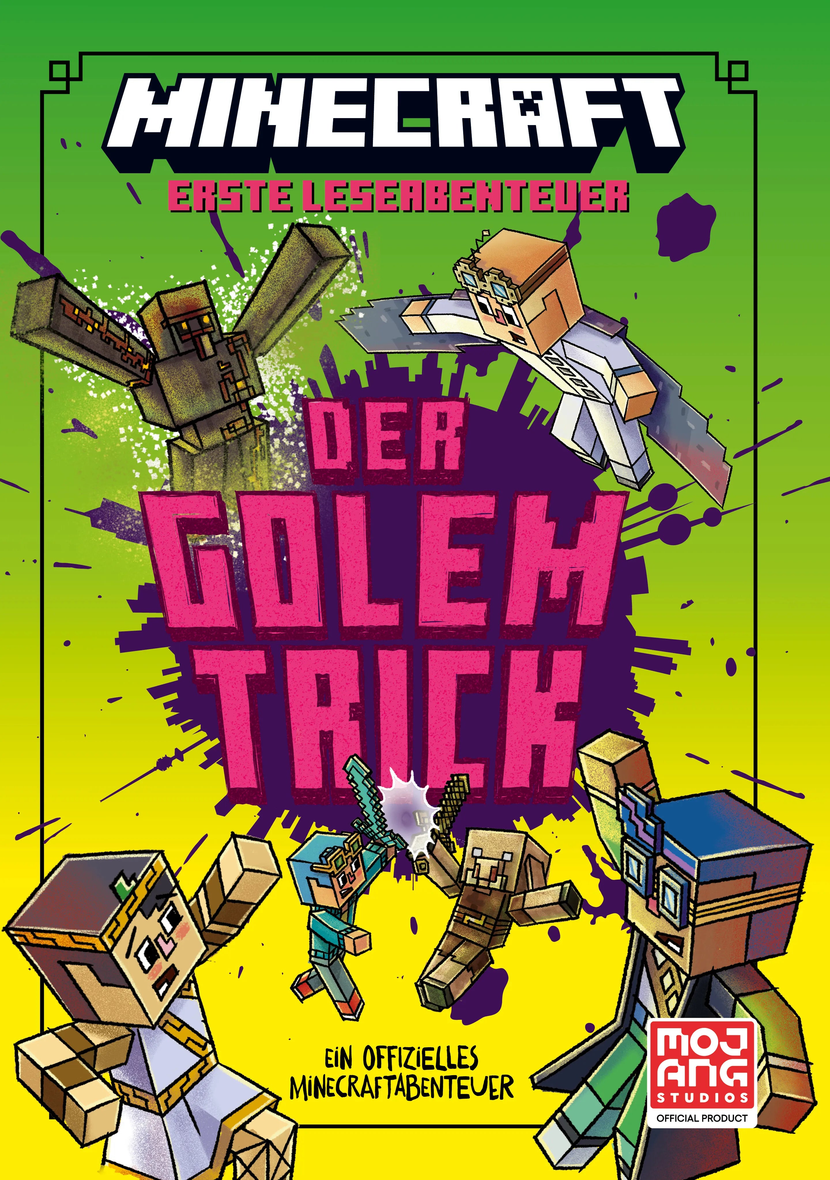 Buchcover von 'Minecraft Erste Leseabenteuer. Der Golem-Trick' - Gebundene Ausgabe von Nick Eliopulos