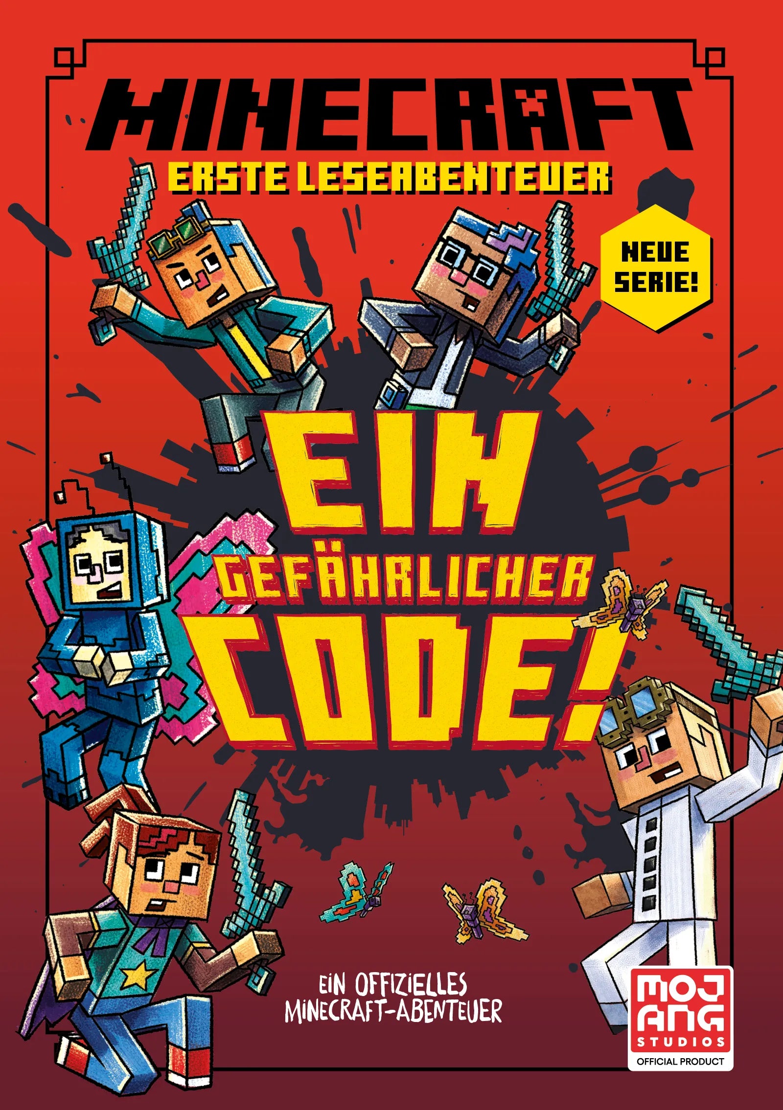 Buchcover von 'Minecraft Erste Leseabenteuer - Ein gefährlicher Code' - Gebundene Ausgabe von Nick Eliopulos