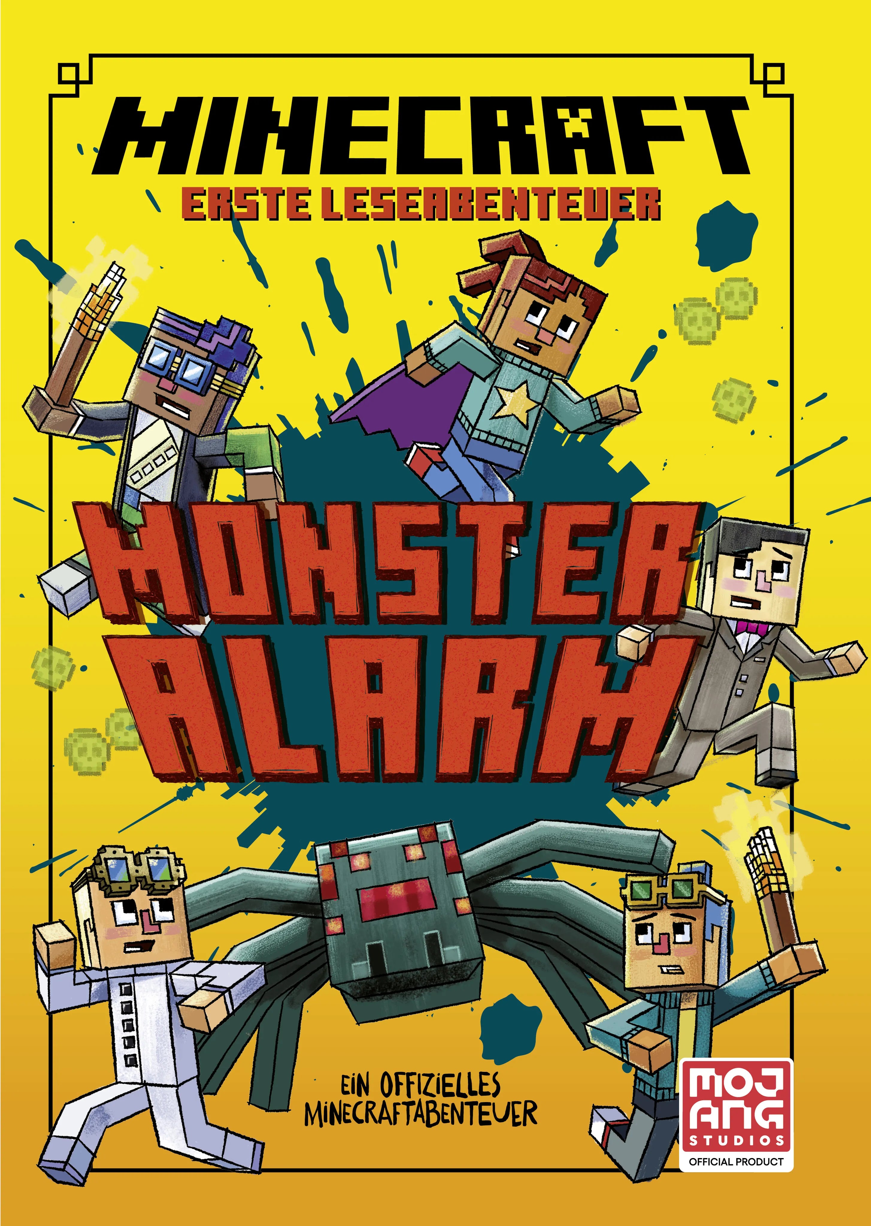 Buchcover von 'Minecraft Erste Leseabenteuer – Monster-Alarm' - Gebundene Ausgabe von