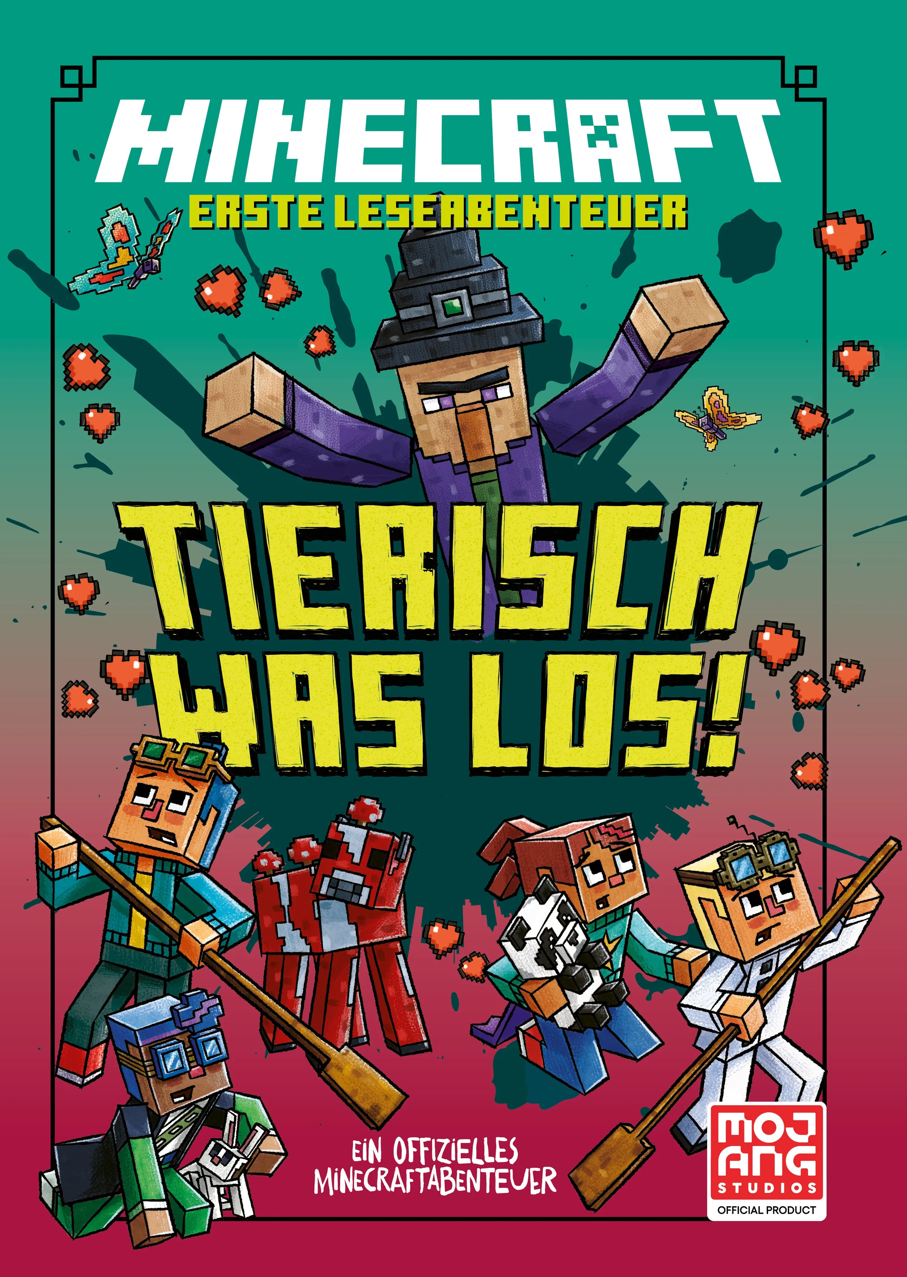 Buchcover von 'Minecraft Erste Leseabenteuer – Tierisch was los!' - Gebundene Ausgabe von Nick Eliopulos