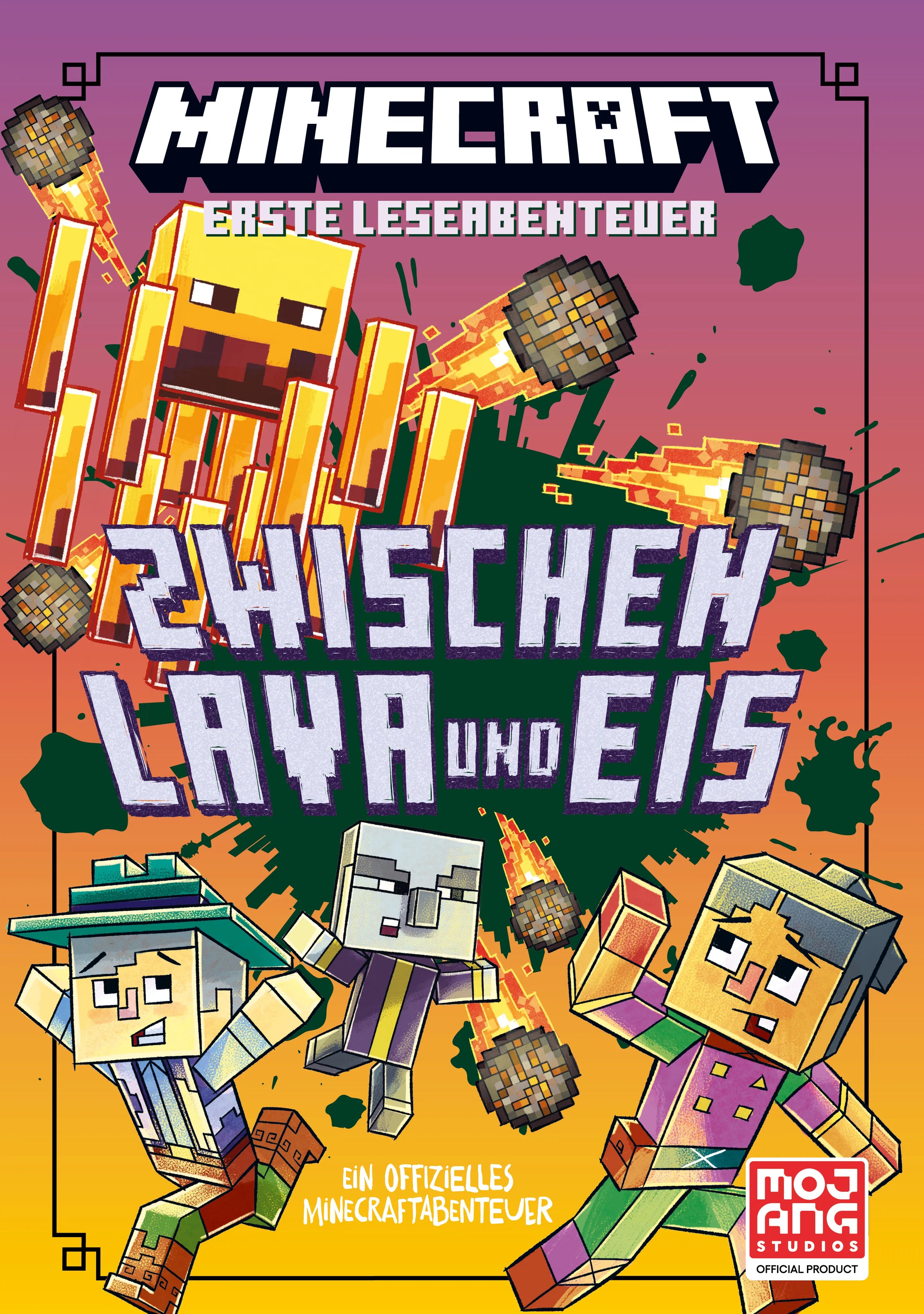 Buchcover von 'Minecraft Erste Leseabenteuer. Zwischen Lava und Eis' - Gebundene Ausgabe von