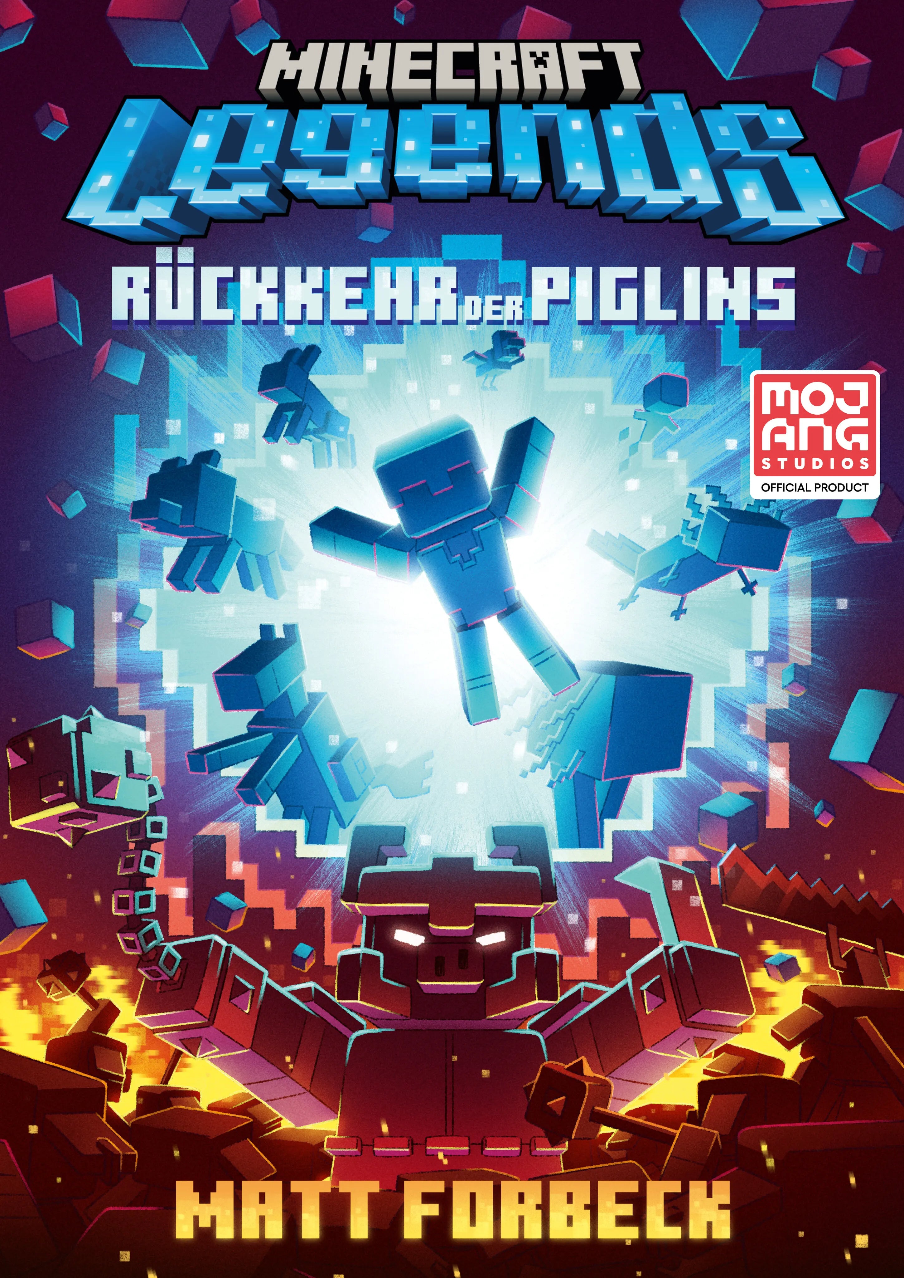 Buchcover von 'Minecraft Legends – Rückkehr der Piglins' - Gebundene Ausgabe von Matt Forbeck