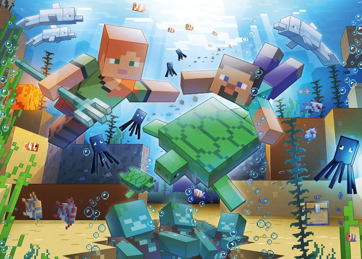 Puzzle: Erwachsenenpuzzle 1000 Teile - Minecraft Mosaic