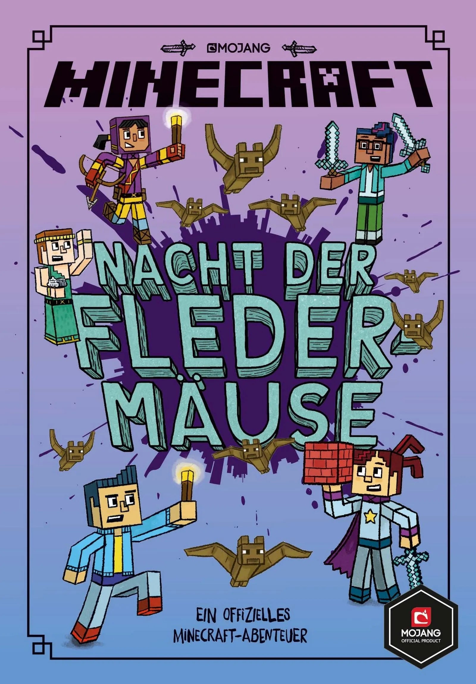 Buchcover von 'Minecraft, Nacht der Fledermäuse' - Gebundene Ausgabe von