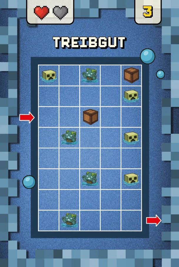 Kartenspiel: Mini-Games für Minecraft-Fans – mit abwischbarem Stift – Ansicht
