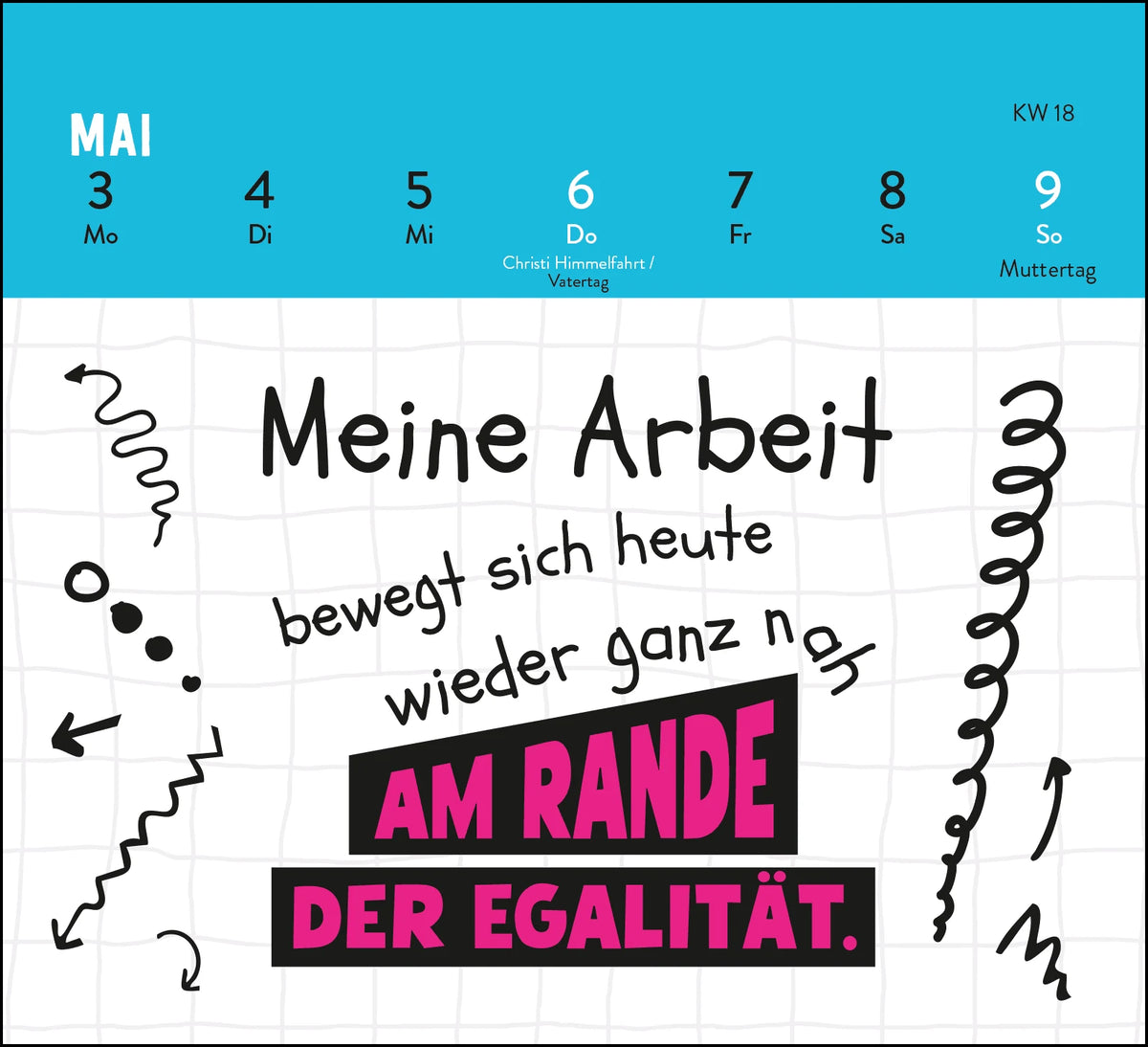 Mini-Wochenkalender 2027: Bevor du fragst: Nö! – Ansicht
