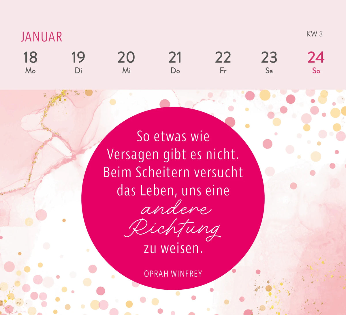 Mini-Wochenkalender 2027: Die tollsten Frauen sind nicht perfekt, sie sind echt – Ansicht
