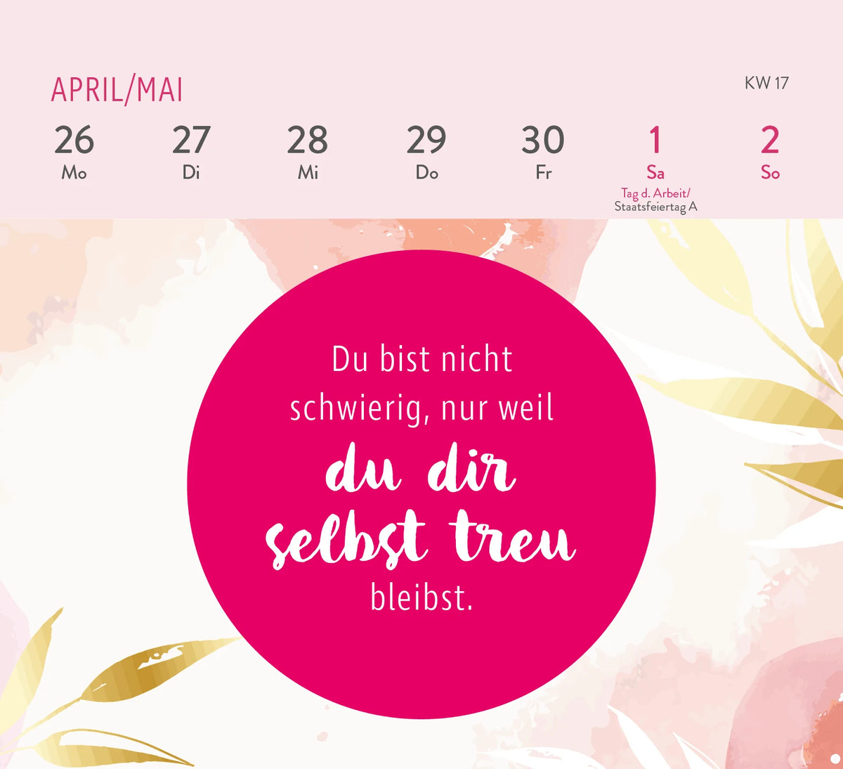 Mini-Wochenkalender 2027: Die tollsten Frauen sind nicht perfekt, sie sind echt – Ansicht