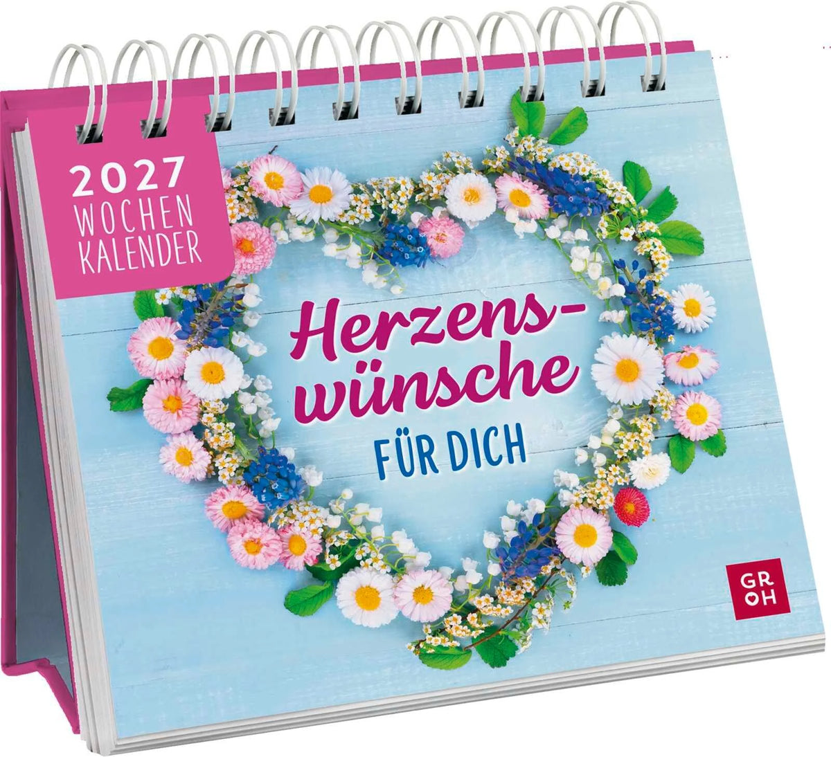 Taschenkalender: Mini-Wochenkalender 2027: Herzenswünsche für dich