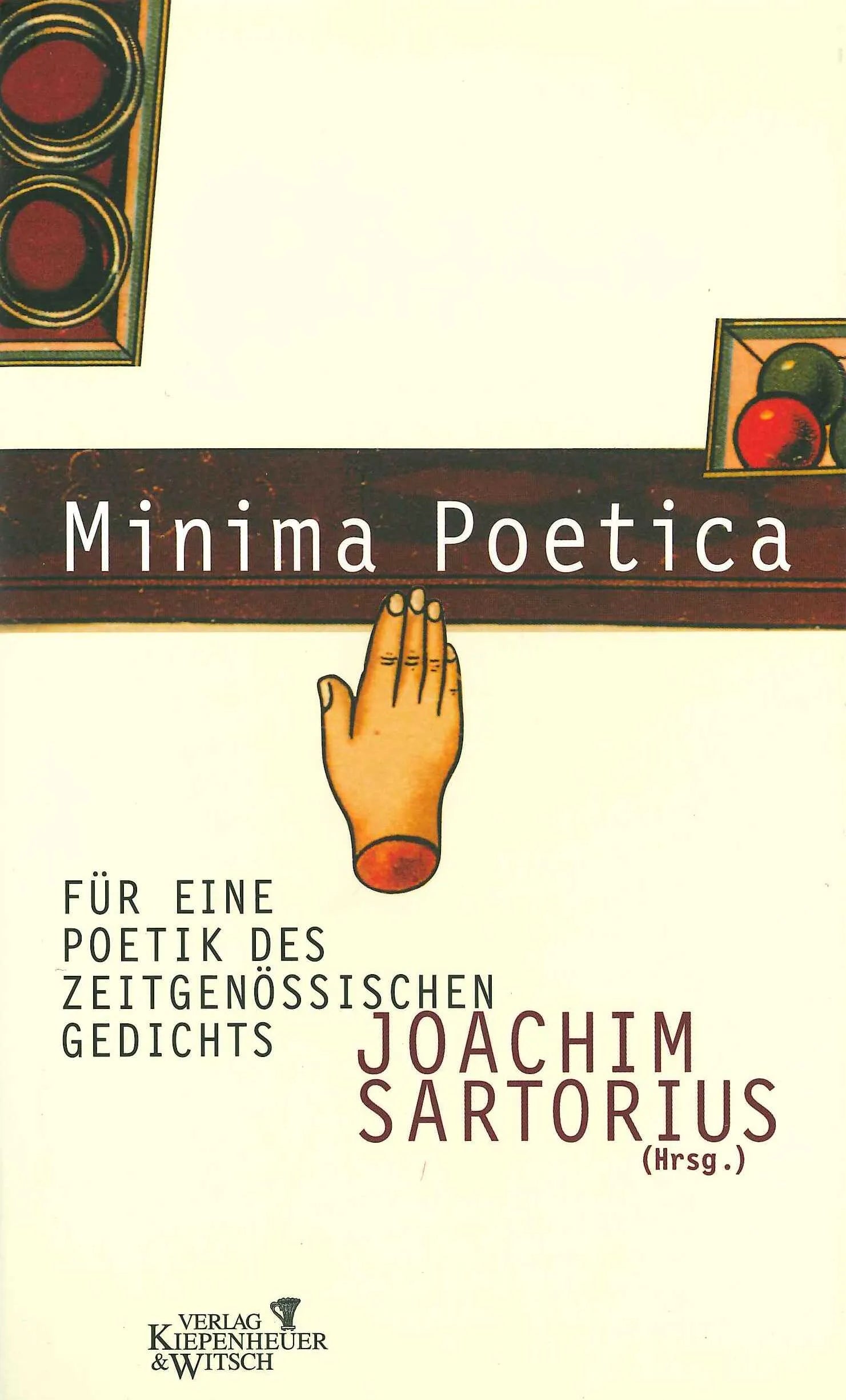 Buchcover von 'Minima Poetica' - Gebundene Ausgabe von Joachim Sartorius