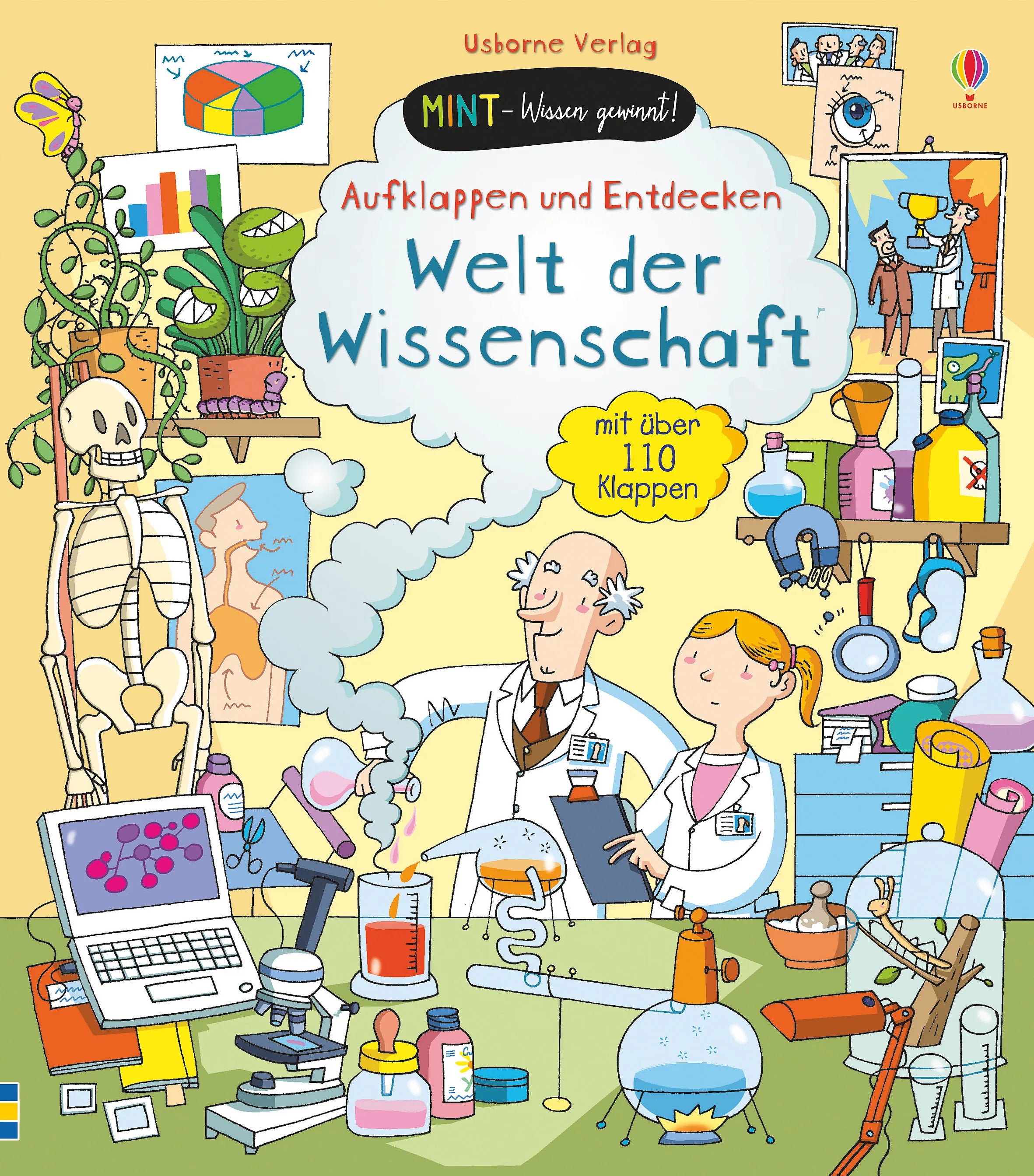 Buchcover von 'MINT - Wissen gewinnt! Aufklappen und Entdecken: Welt der Wissenschaft' - Gebundene Ausgabe von Minna Lacey