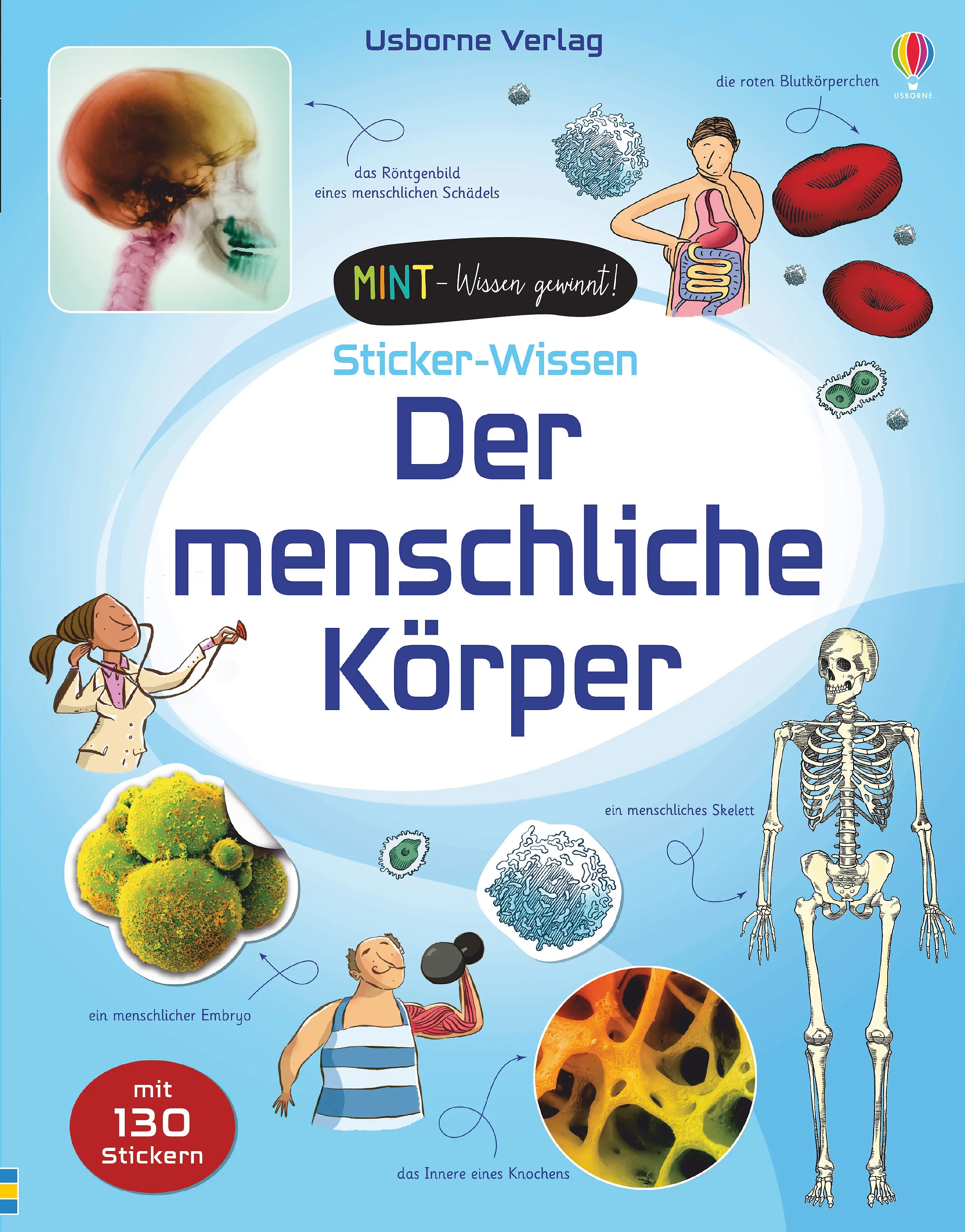 Buchcover von 'MINT - Wissen gewinnt! Sticker-Wissen: Der menschliche Körper' - Taschenbuch von Alex Frith