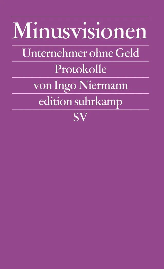 Buchcover von 'Minusvisionen' - Taschenbuch von Ingo Niermann