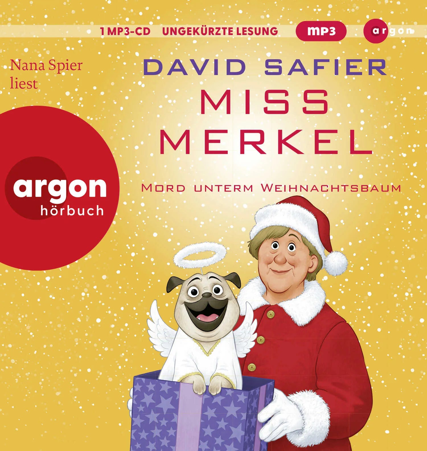 Cover: Miss Merkel: Mord unterm Weihnachtsbaum (Hörbuch CD) von David Safier