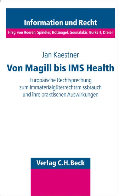 Buchcover von 'Missbrauch von Immaterialgüterrechten' - Taschenbuch von Jan Kaestner
