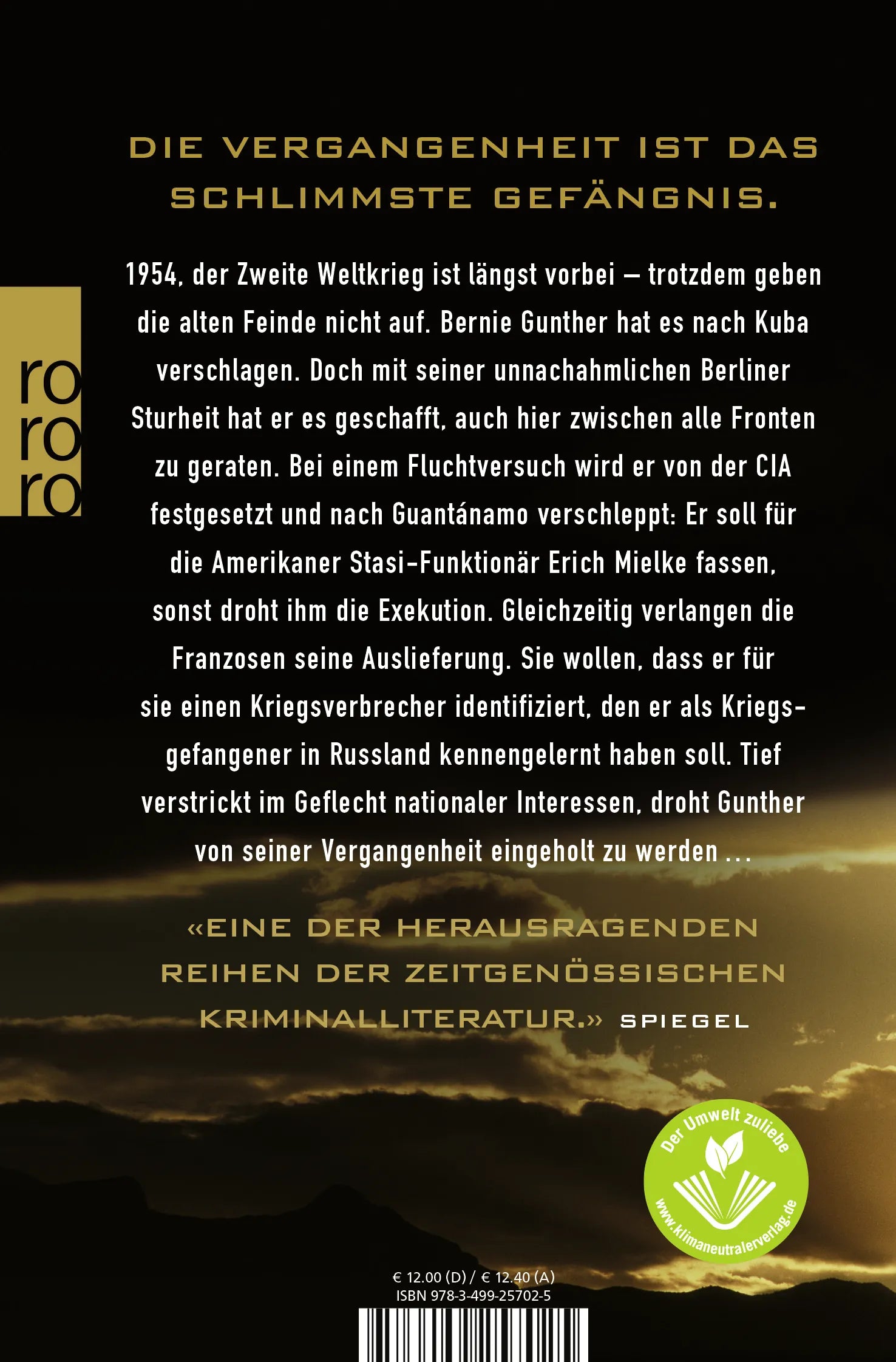 Buchrückseite von 'Mission Walhalla' mit Klappentext - Taschenbuch