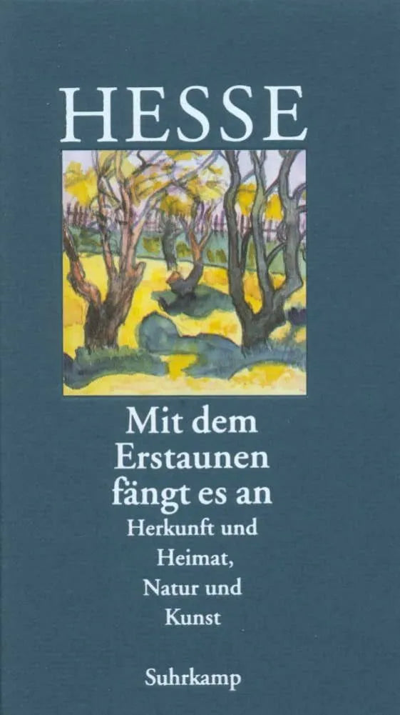 Cover: »Mit dem Erstaunen fängt es an« (Hardcover) von Hermann Hesse