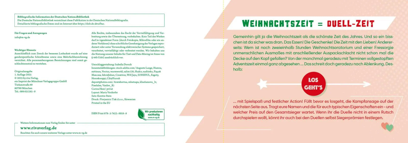 Innenansicht von 'Mit dir spiele ich am liebsten – Das ultimative Weihnachtsduell-Buch' - Gebundene Ausgabe