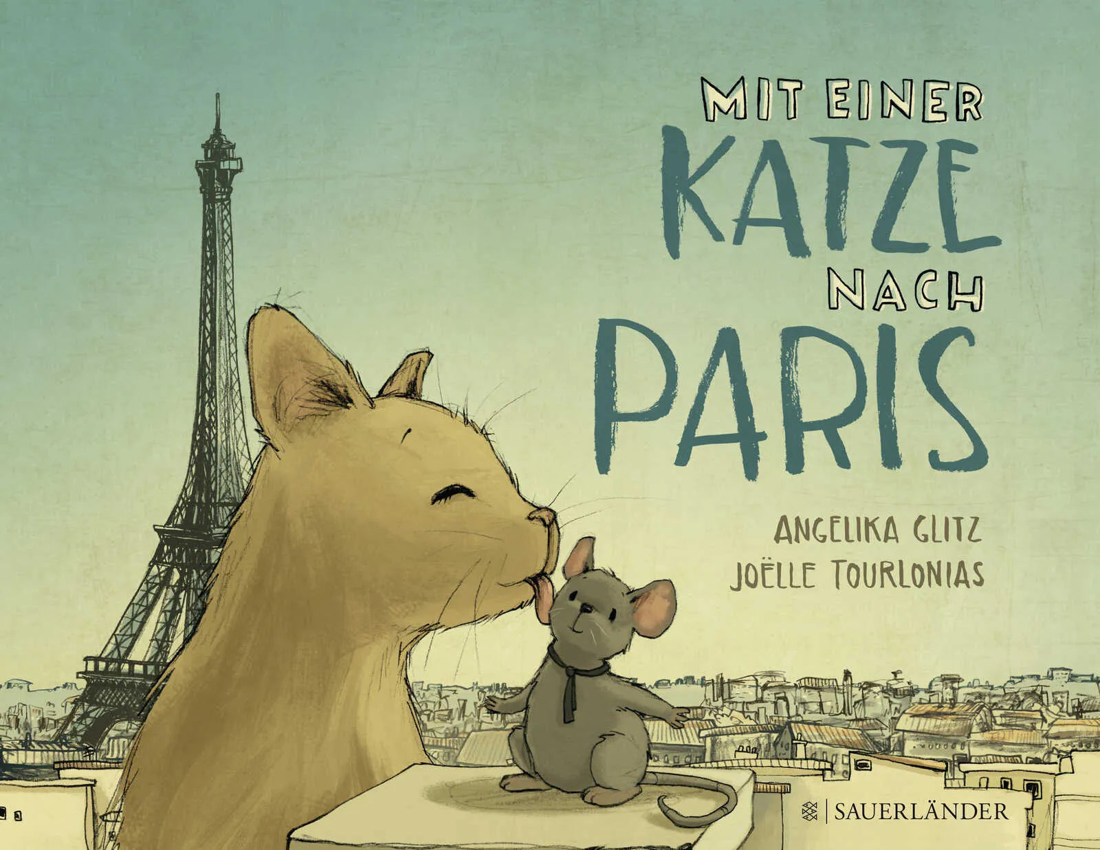 Buchcover von 'Mit einer Katze nach Paris' - Gebundene Ausgabe von Angelika Glitz