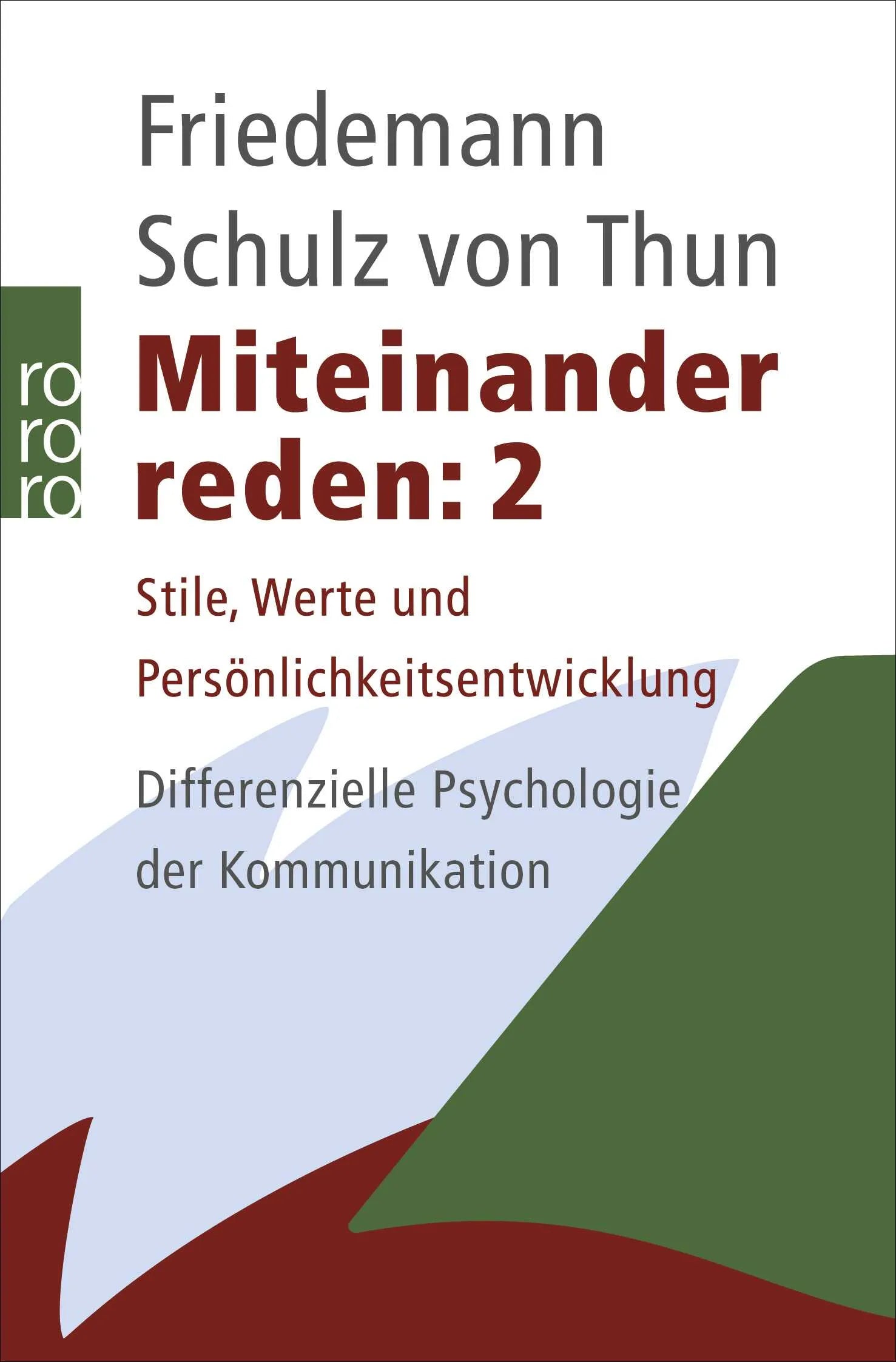 Buchcover von 'Miteinander reden 2' - Taschenbuch von Friedemann Schulz von Thun