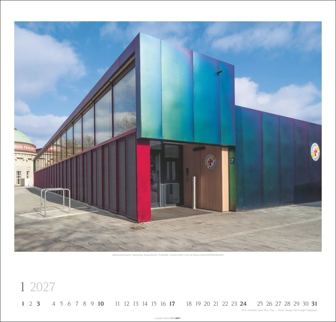 Moderne Architektur Kalender 2027 – Ansicht
