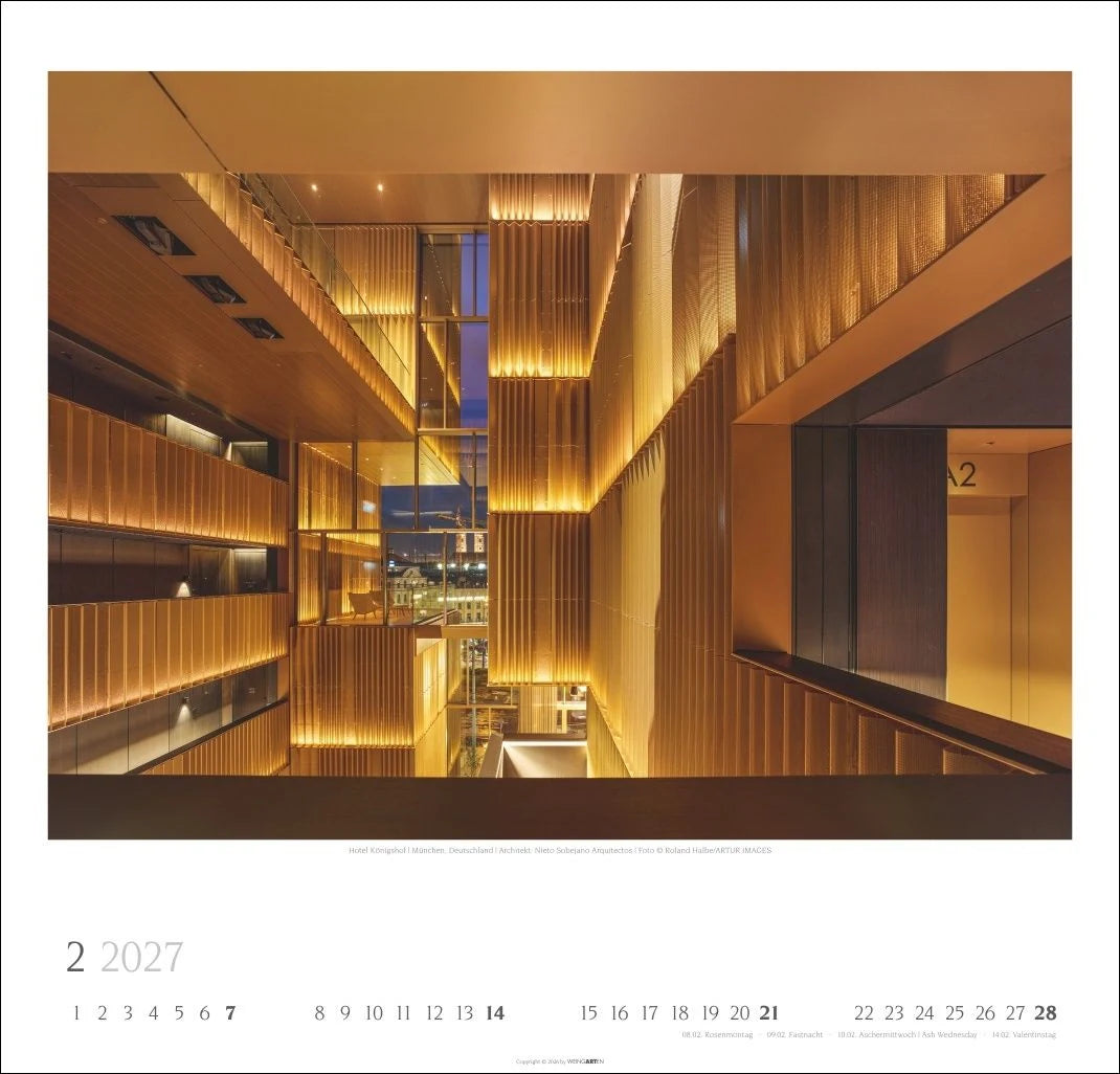 Moderne Architektur Kalender 2027 – Ansicht
