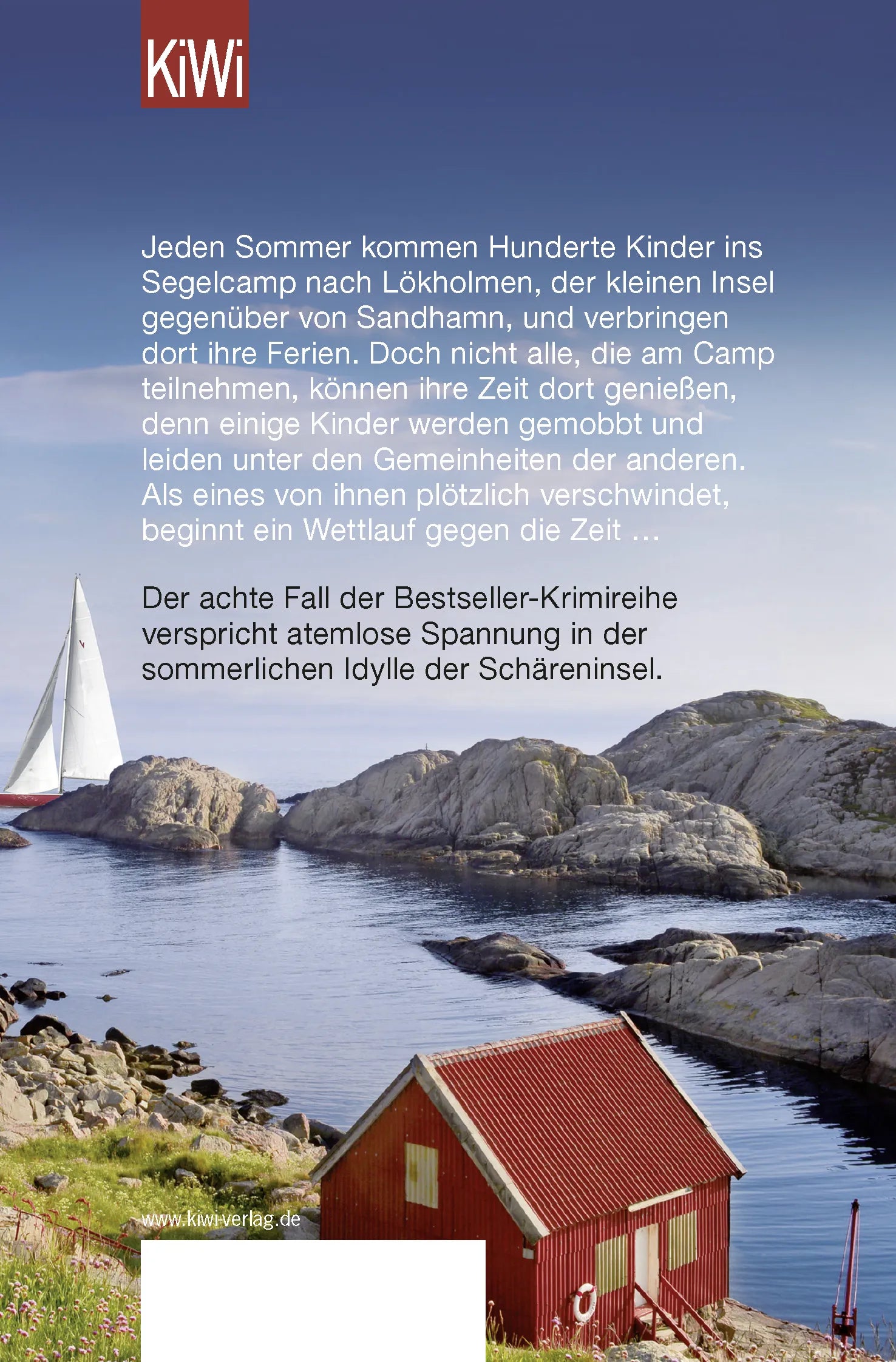 Buchrückseite von 'Mörderisches Ufer' mit Klappentext - Taschenbuch