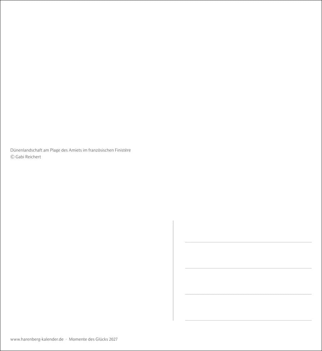 Momente des Glücks Postkartenkalender 2027 - Wochenkalender mit Zitaten, mit 53 Postkarten – Ansicht