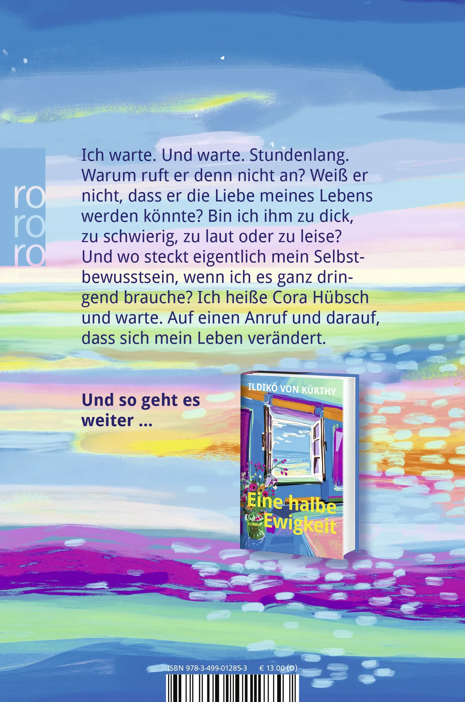 Buchrückseite von 'Mondscheintarif' mit Klappentext - Taschenbuch
