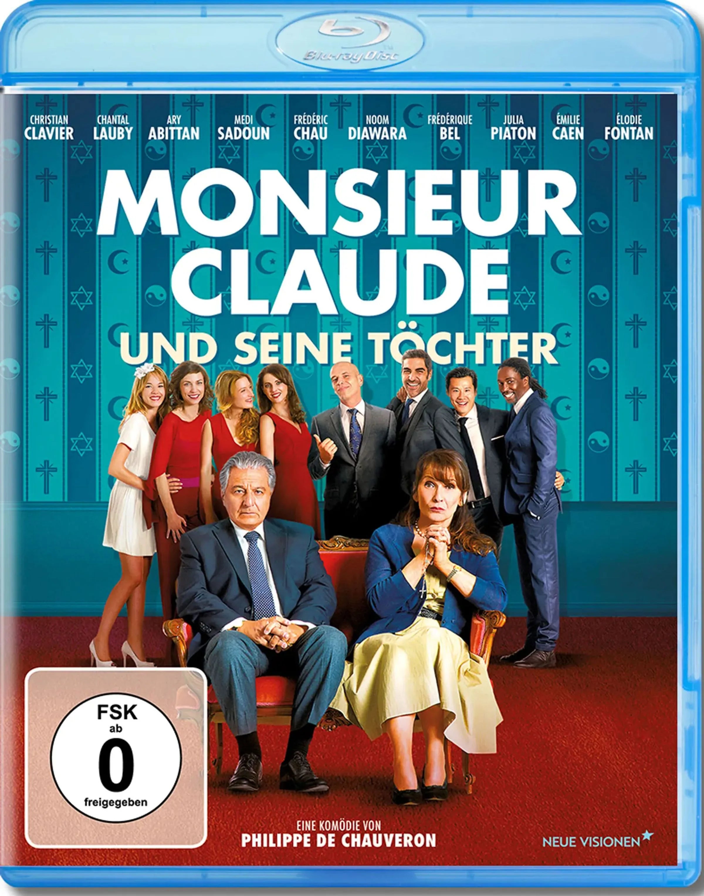 Blu-ray-Cover: Monsieur Claude und seine Töchter. Regie: Philippe de Chauveron