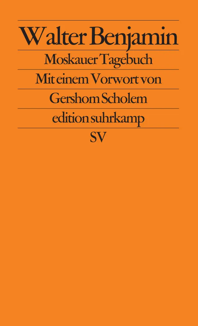 Buchcover von 'Moskauer Tagebuch' - Taschenbuch von Walter Benjamin