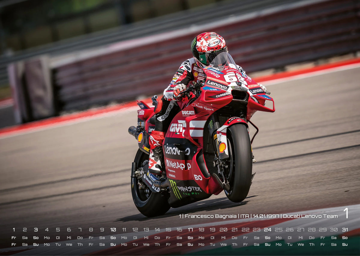 Motorrad Grand Prix 2027 - Kalender | MotoGP DIN A3 – Ansicht