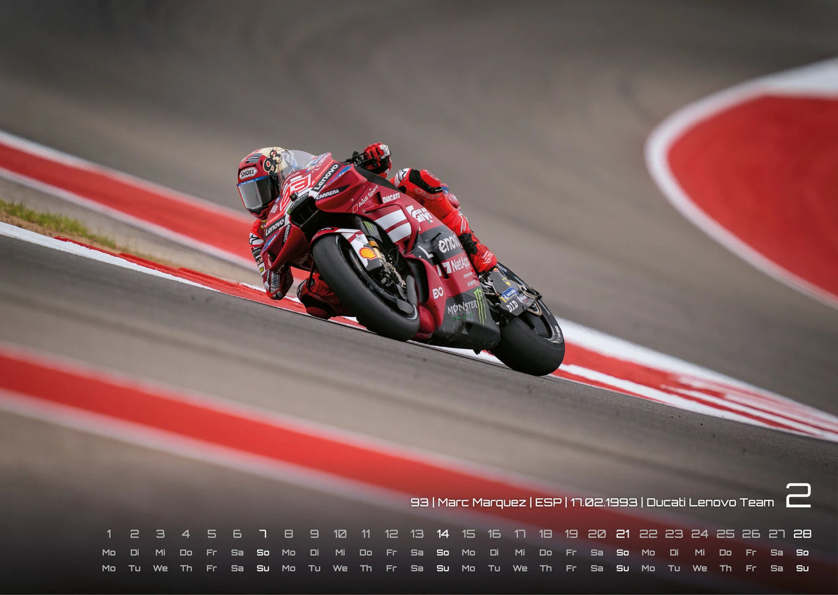 Motorrad Grand Prix 2027 - Kalender | MotoGP DIN A3 – Ansicht