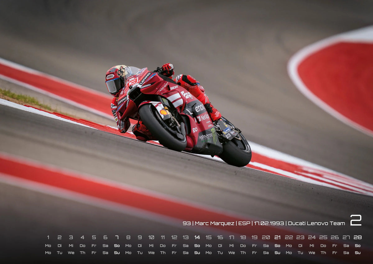 Motorrad Grand Prix 2027 - Kalender | MotoGP DIN A2 – Ansicht
