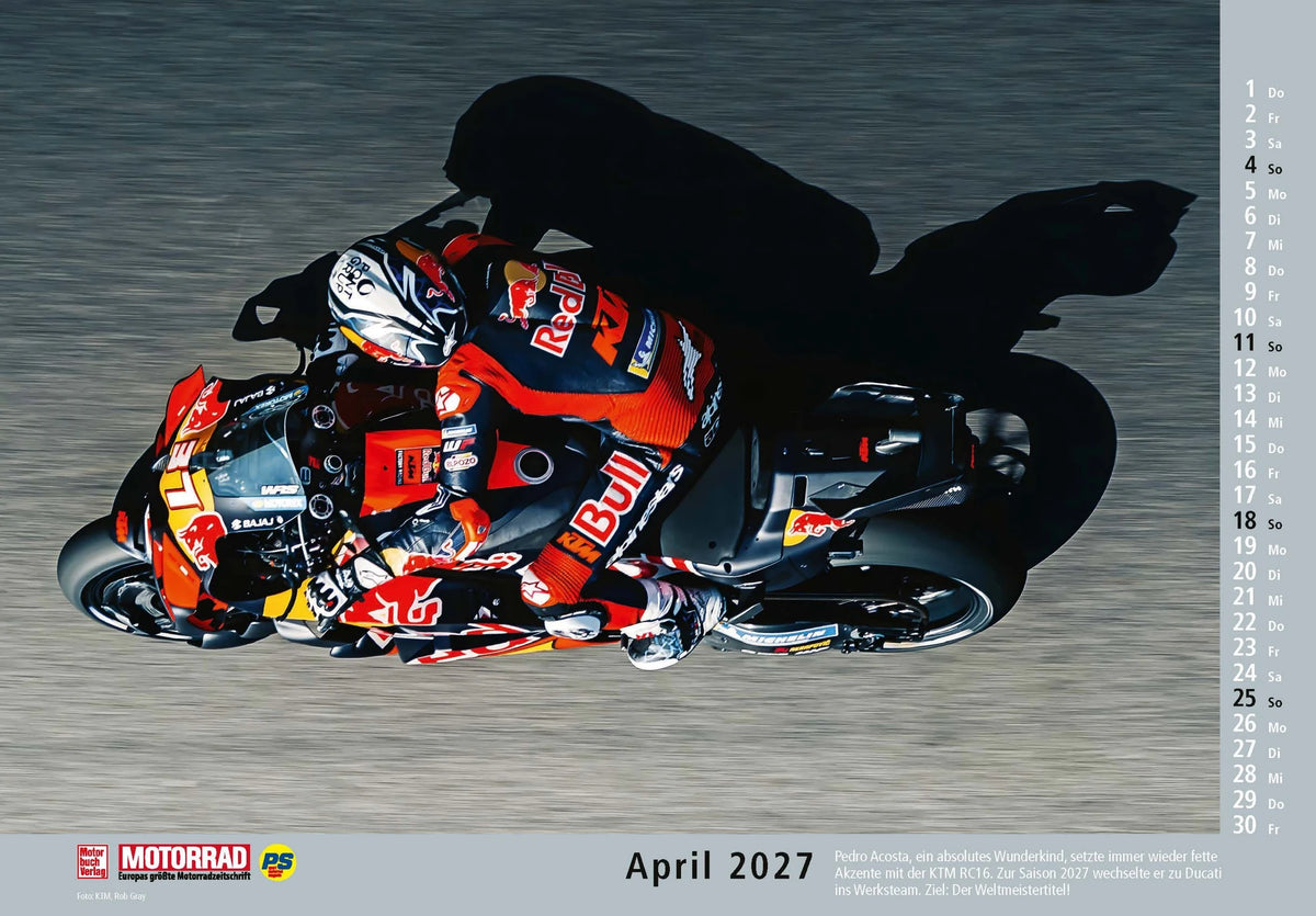 Motorrad Kalender 2027 – Ansicht